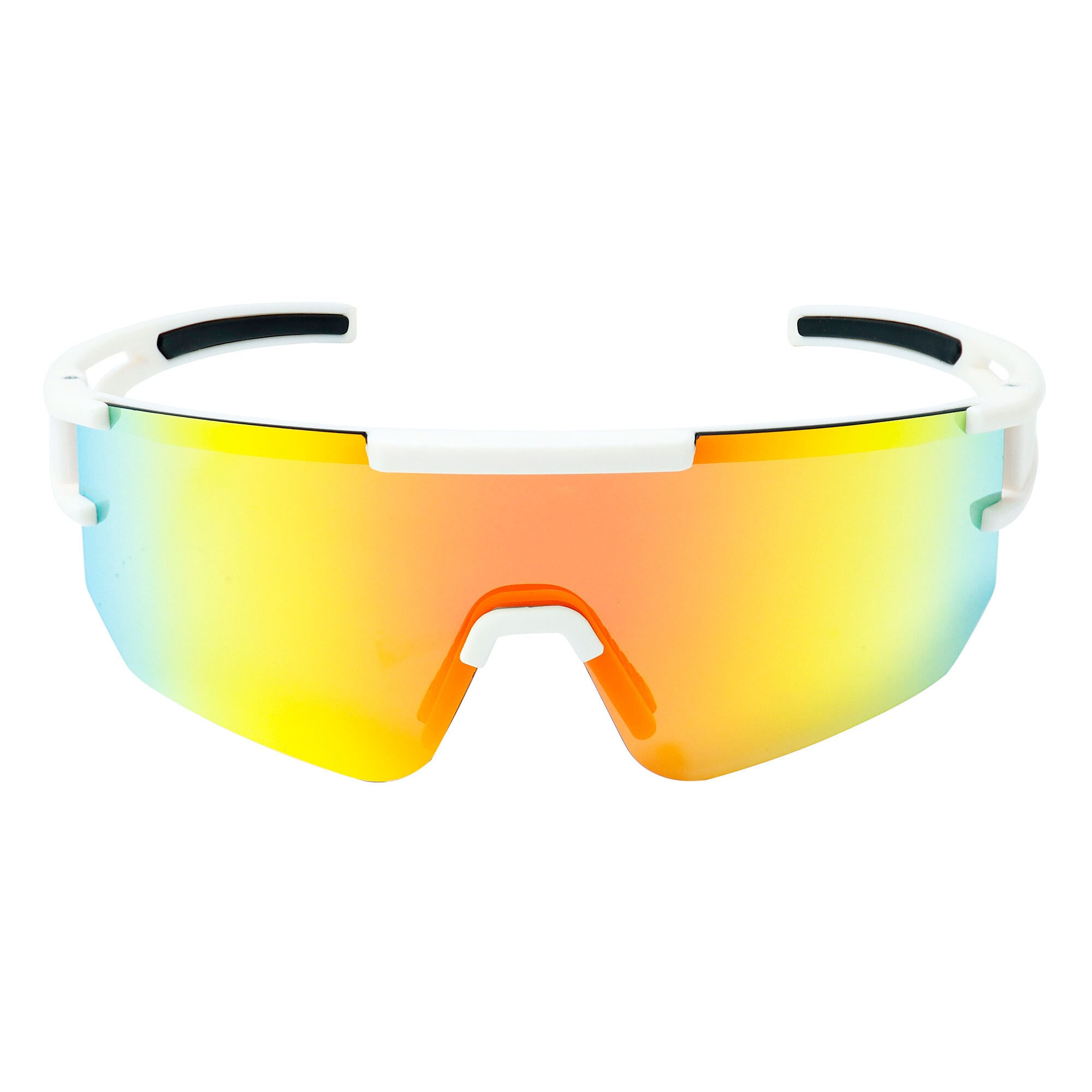 YEAZ Sportbrille »Sport-Sonnenbrille Creme White/Mango Red SUNSPARK«