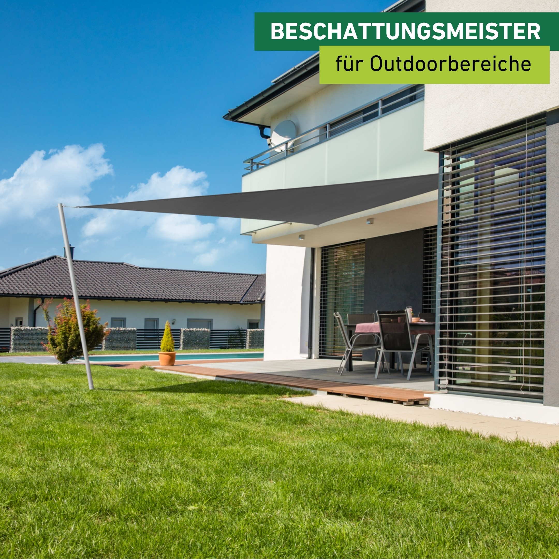 Windhager Sonnensegel »Cannes Dreieck« 3x3x3m, anthrazit