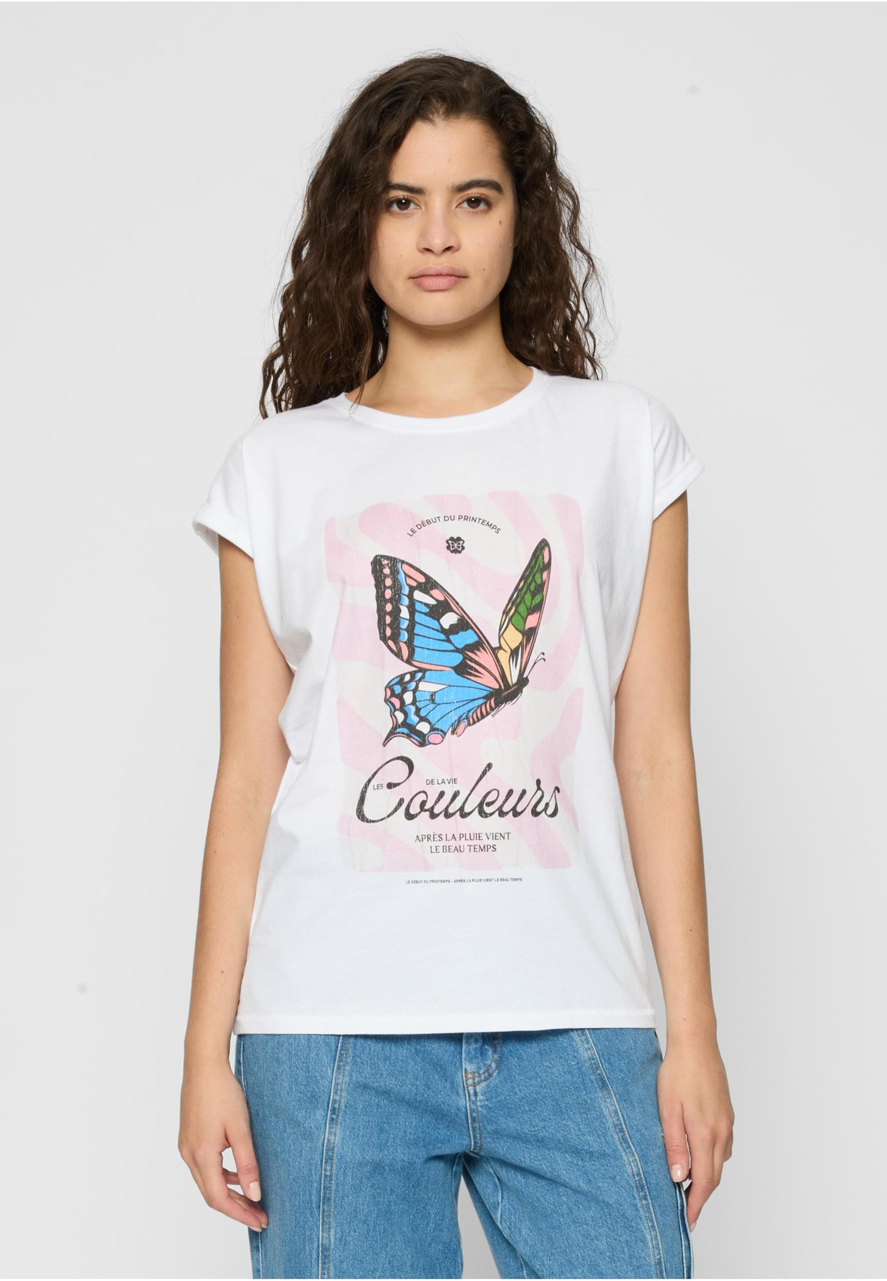 MisterTee T-Shirt »MisterTee Damen Ladies Couleurs Tee«, (1 tlg.)