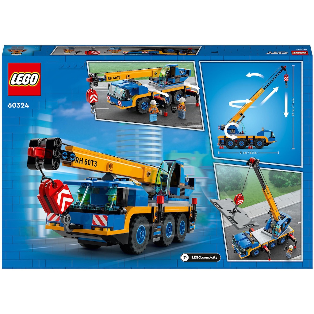 LEGO® Konstruktionsspielsteine »Geländekran (60324), LEGO® City«, (340 St.)