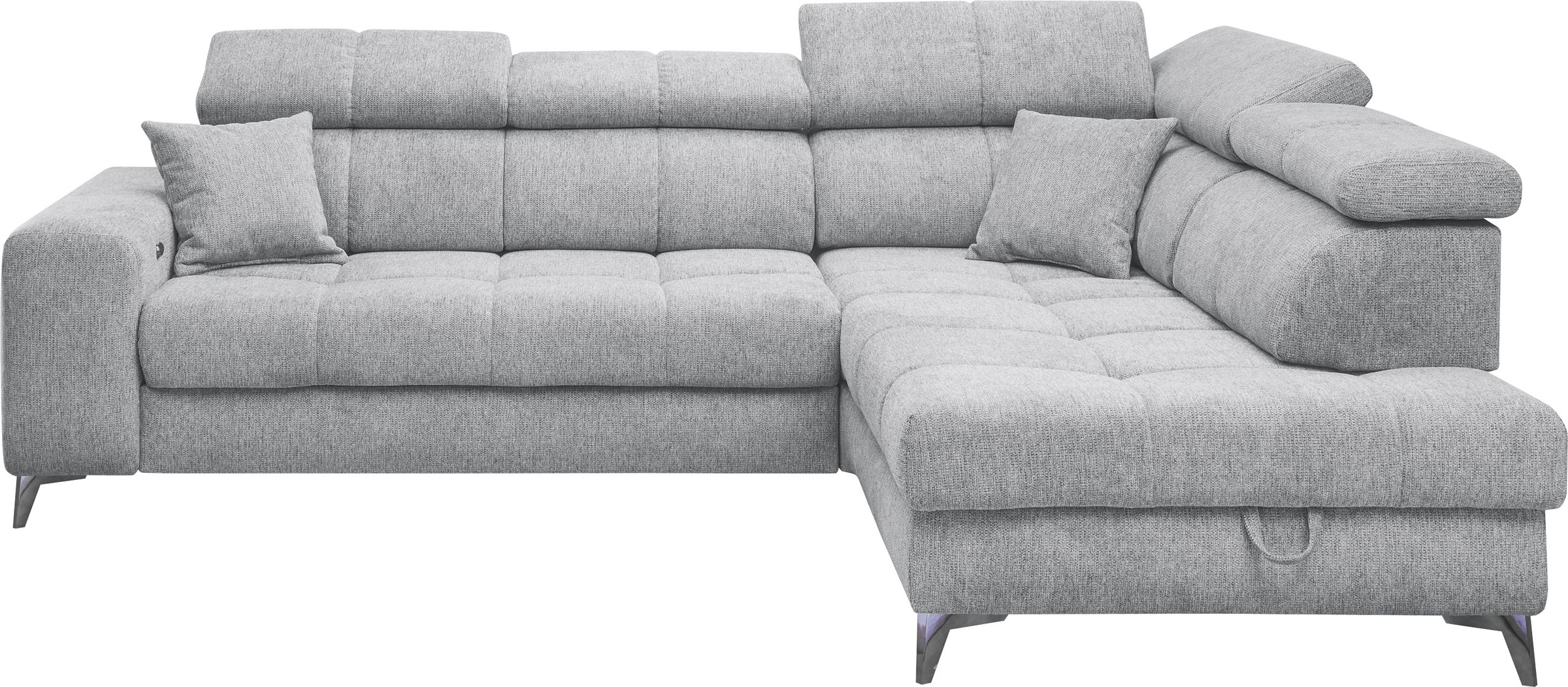 ED EXCITING DESIGN Ecksofa "Sydney L-Form", mit Bettfunktion, Bettkasten, K günstig online kaufen