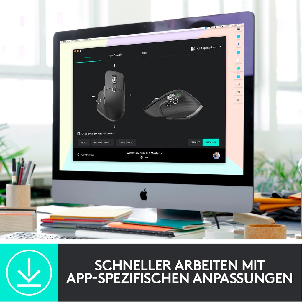 Logitech Maus »MX Master 3 Advanced«, Funk