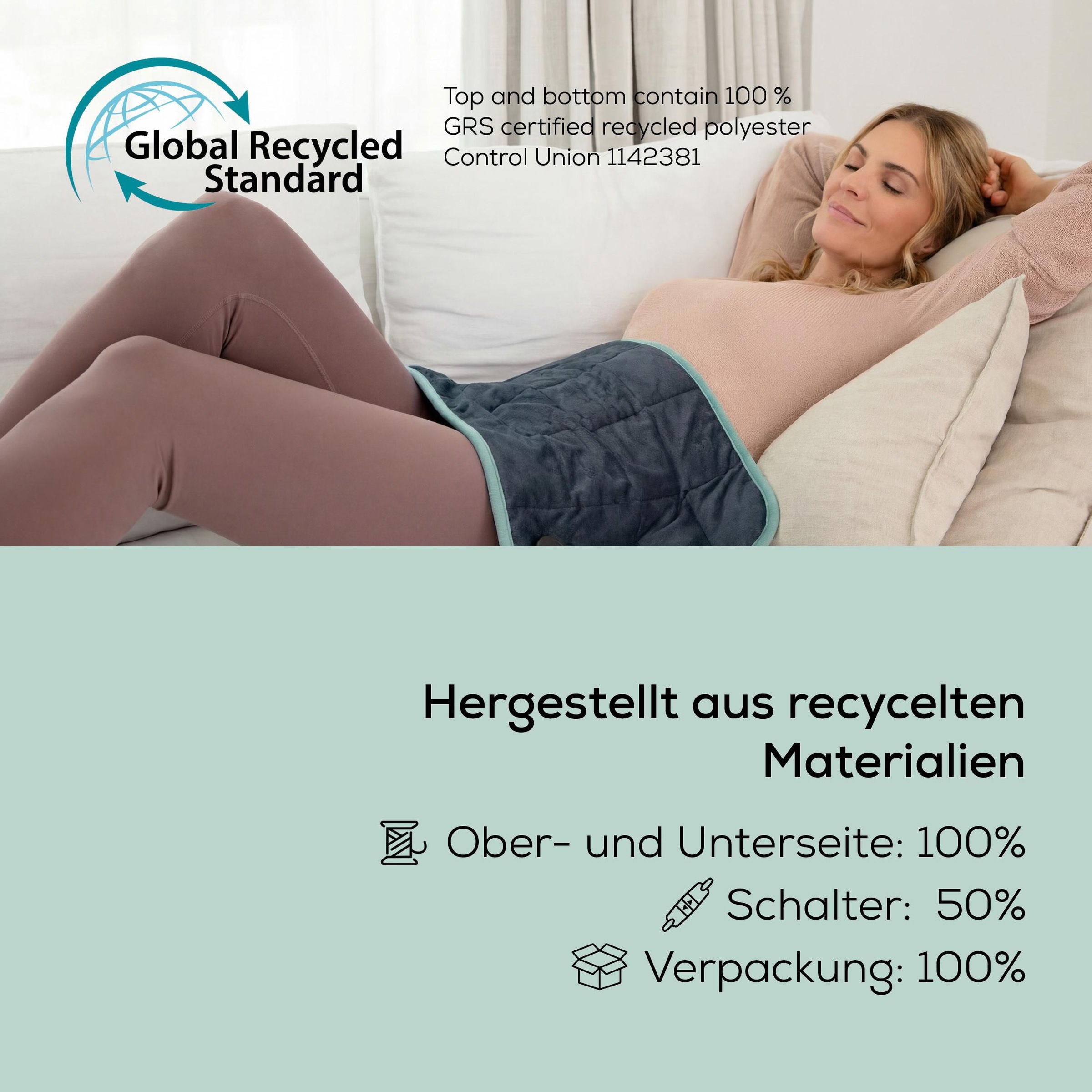 BEURER Heizkissen »HK 145 Cosy Weight GP Limited Edition 2026 mit 6 Temperaturstufen« Sicherheitssystem: Temperaturüberwachung und Sicherheitsabschaltung