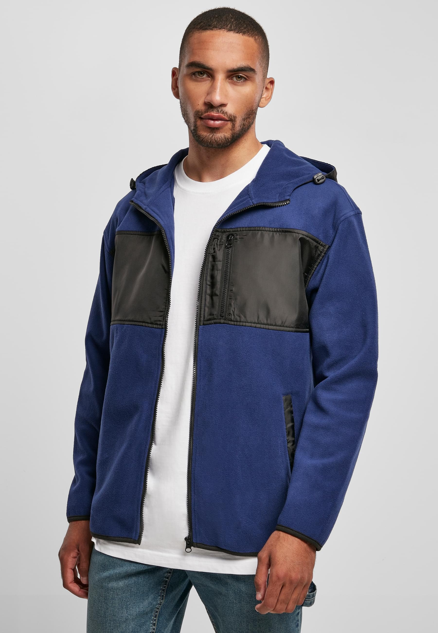 URBAN CLASSICS Winterjacke »Urban Classics Herren Hooded Micro Fleece Jacket«, (1 St.), mit Kapuze