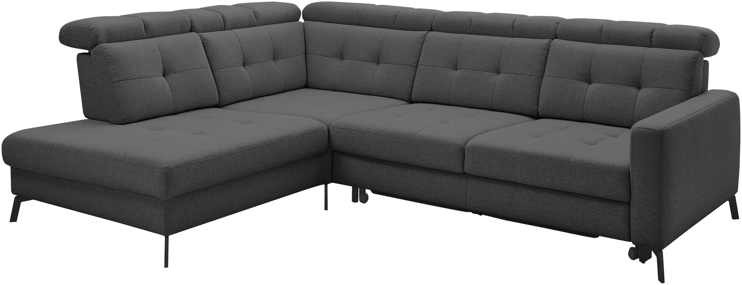Musterring Ecksofa »MR 4615«, mit Kopf- und Rückenverstellung, Metallfuß schwarz, Maße 272 x 214 cm
