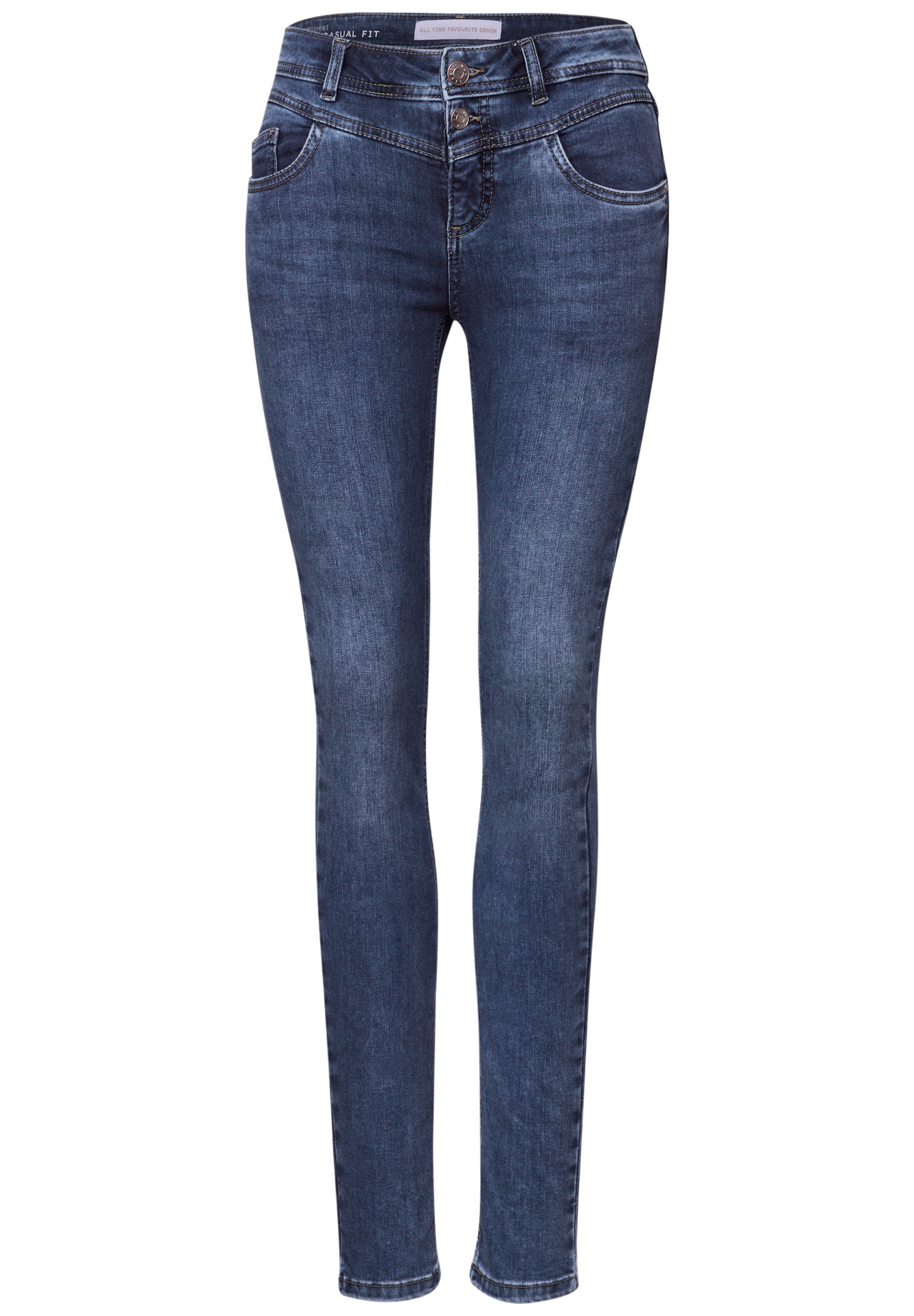 STREET ONE Slim-fit-Jeans, Middle Waist
