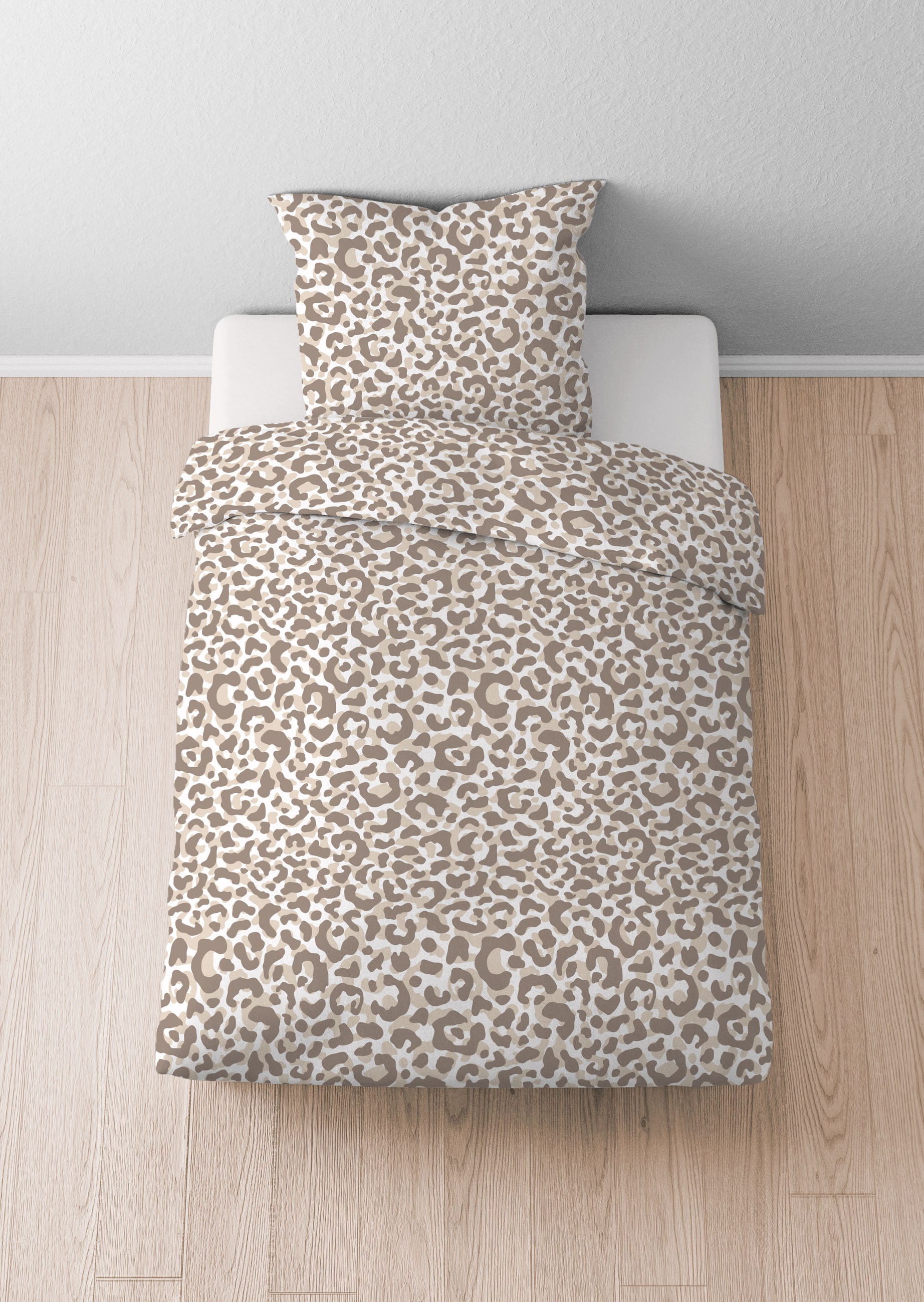 Castell - Markenbettwäsche Bettwäsche »20761« 2 absolut bügelfrei, 100% Baumwolle, mit Reißverschluss, ganzjährig