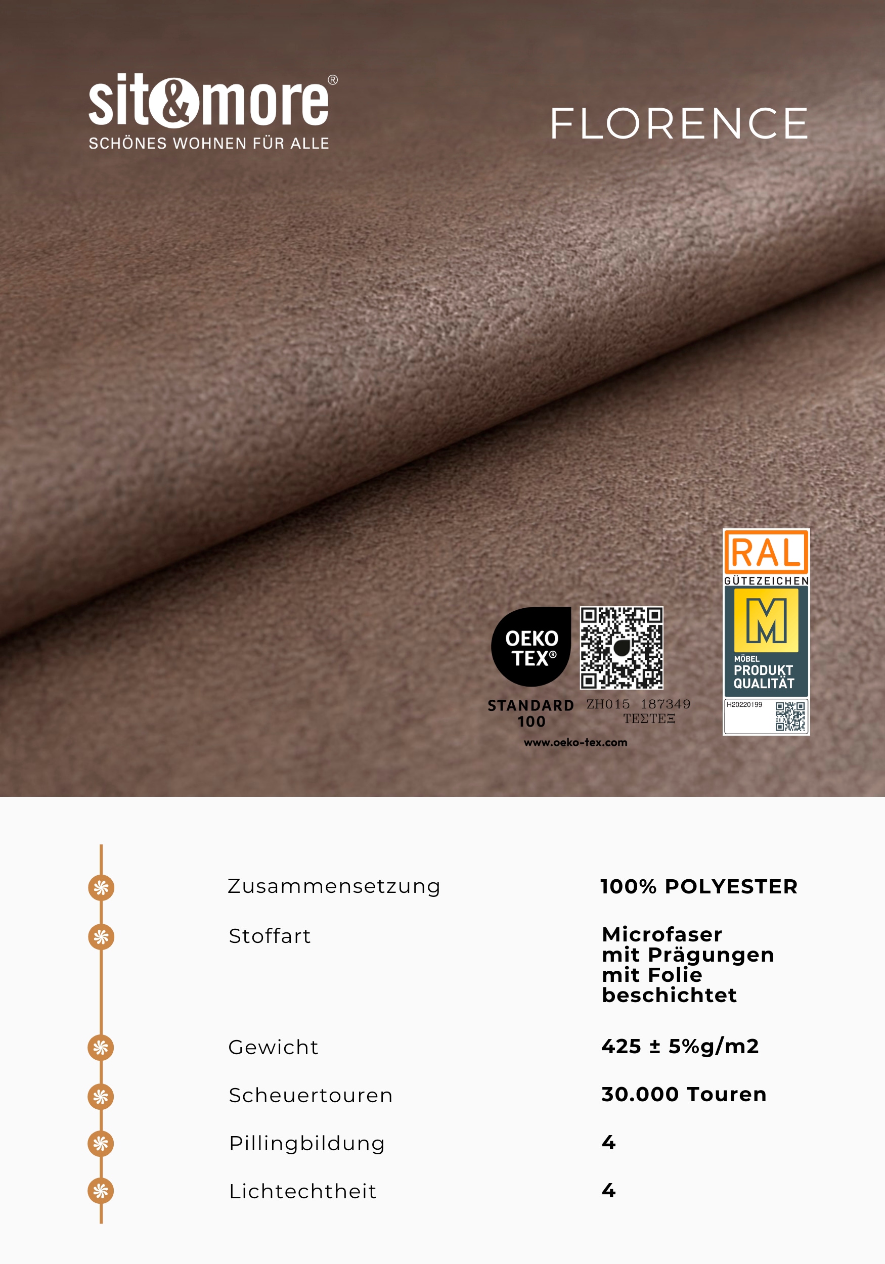 Home affaire Sofa-Kopfstütze »Palmera, B: 50 cm« 2 Stk. tlg. Set: 2 Stück, passend zur Serie