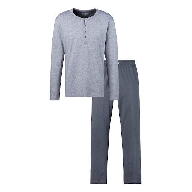 Schiesser Pyjama, (2 tlg., 1 Stück), mit Knopfleiste bestellen | BAUR