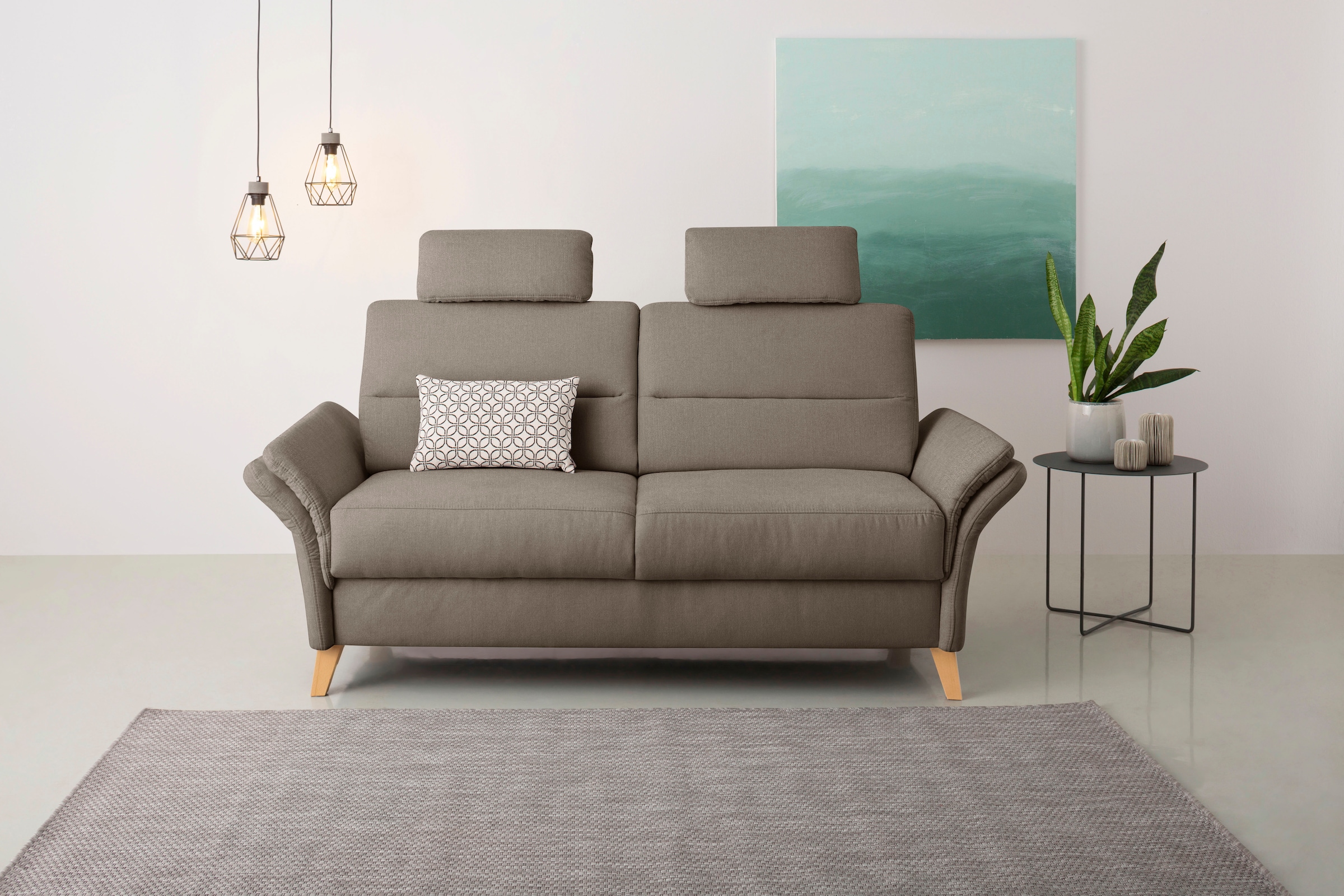 OTTO home 3-Sitzer "Westerland" Federkern-Polsterung. wahlweise mit Armlehnfunktion