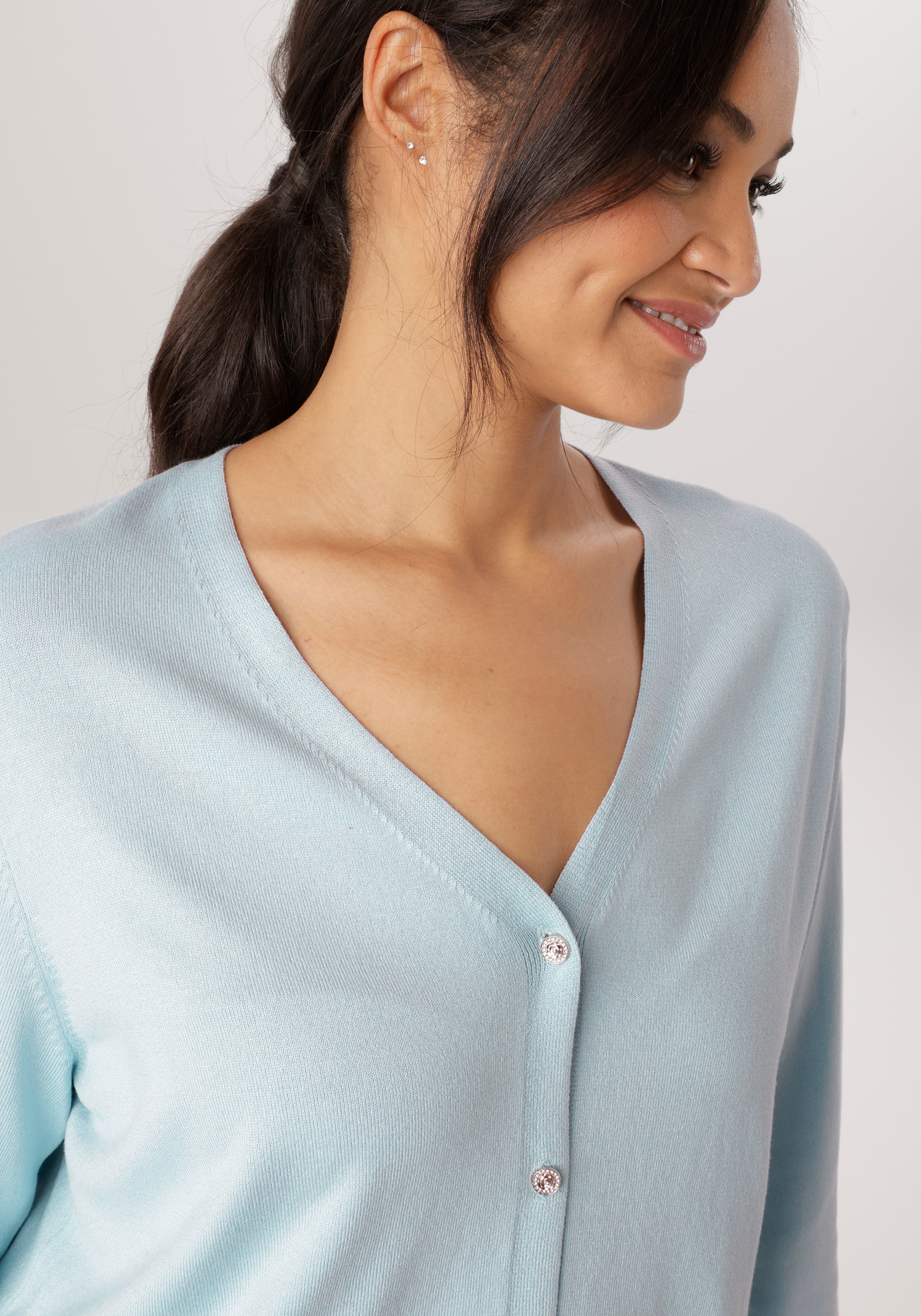 Thumbnail - Aniston PLUS Strickjacke mit edlen Knöpfen - NEUE KOLLEKTION