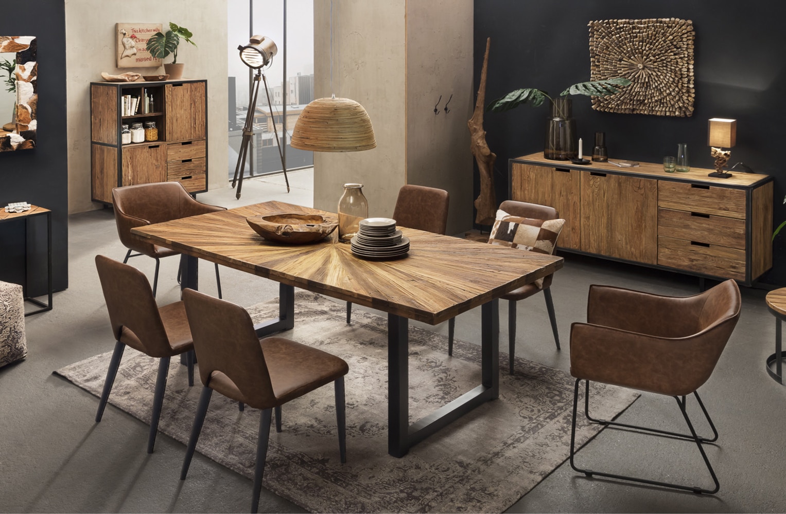 SIT Tischplatte 1 Stk. tlg. mit extravagantem Sonnendesign