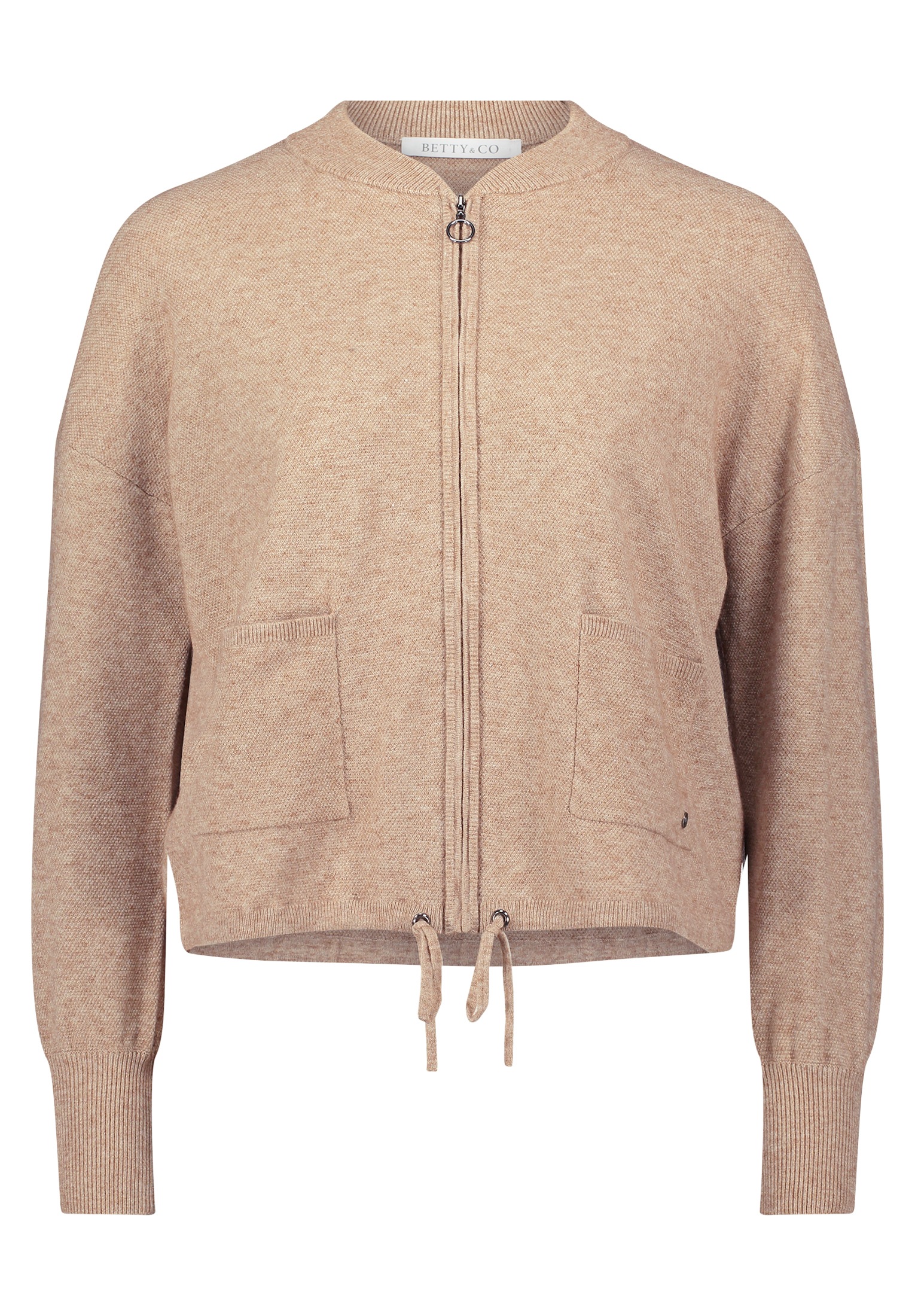 Betty&Co Strickjacke "Damen Strick-Cardigan mit Reißverschluss" 1 Stk. tlg. günstig online kaufen