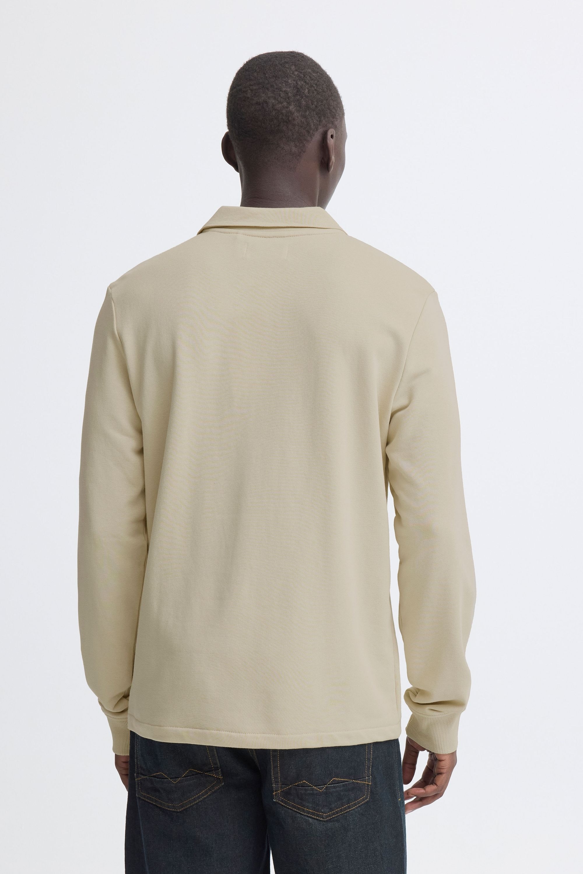 Blend Longpullover »BHKane« Moderner Sweat-Pullover mit Polokragen und Knopfleiste