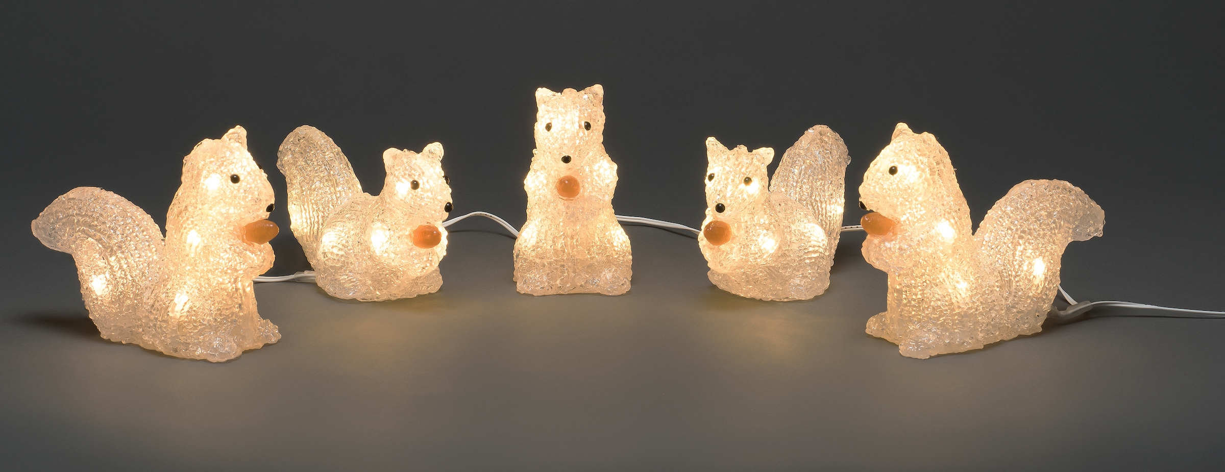 KONSTSMIDE LED-Lichterkette »Eichhörnchen, Weihnachtsdeko aussen«, mit 40 warmweissen Dioden