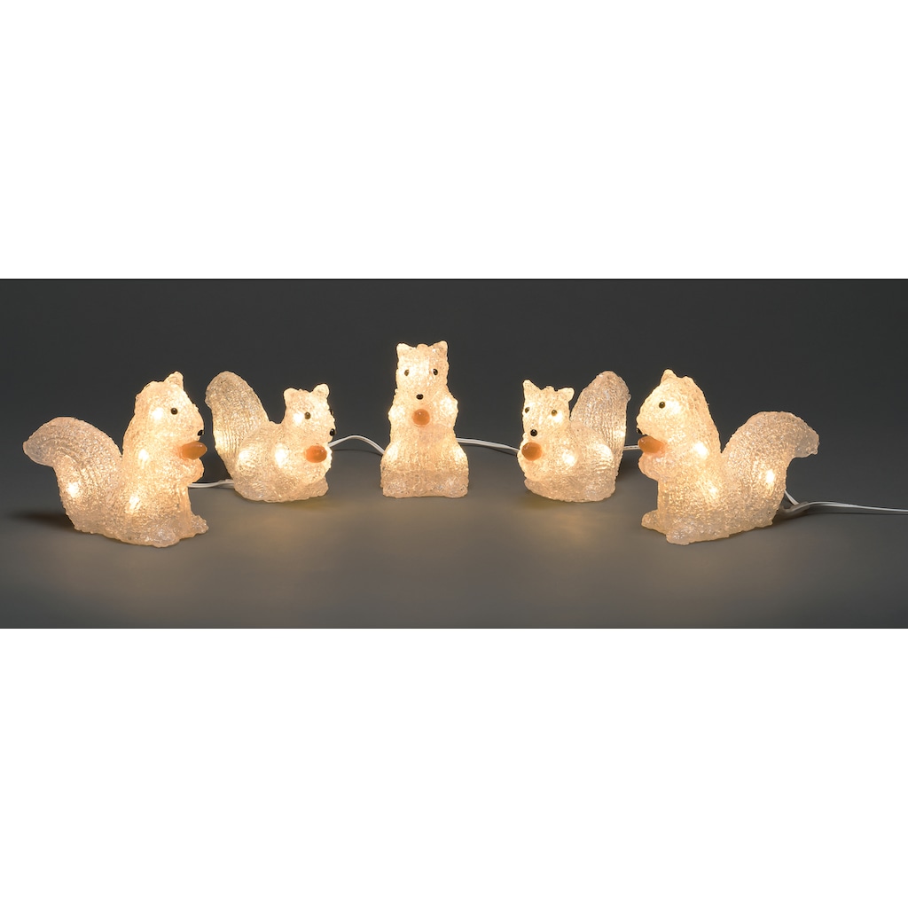 KONSTSMIDE LED-Lichterkette »Eichhörnchen«, mit 40 warmweissen Dioden