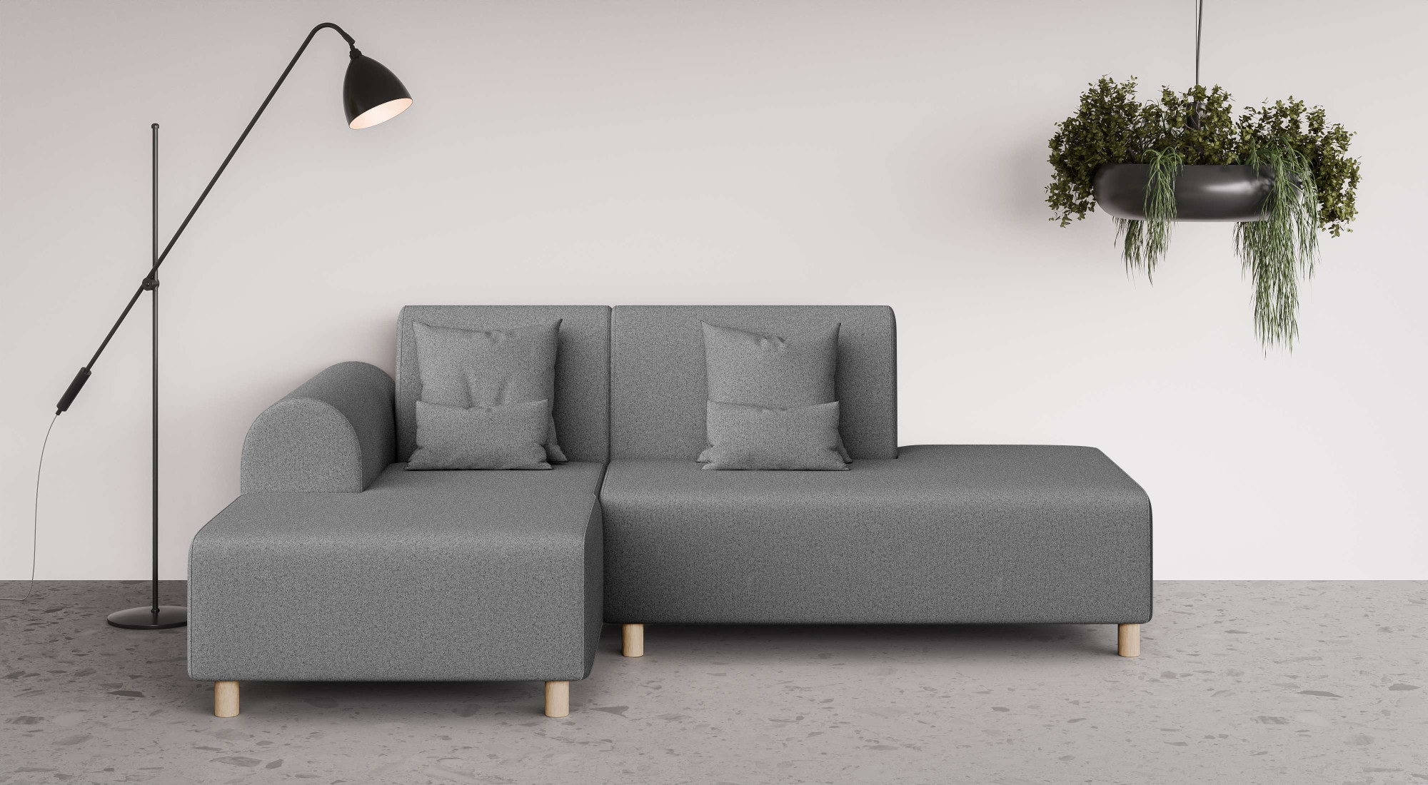 INOSIGN Ecksofa "Suyala", L-Form mit Hocker günstig online kaufen
