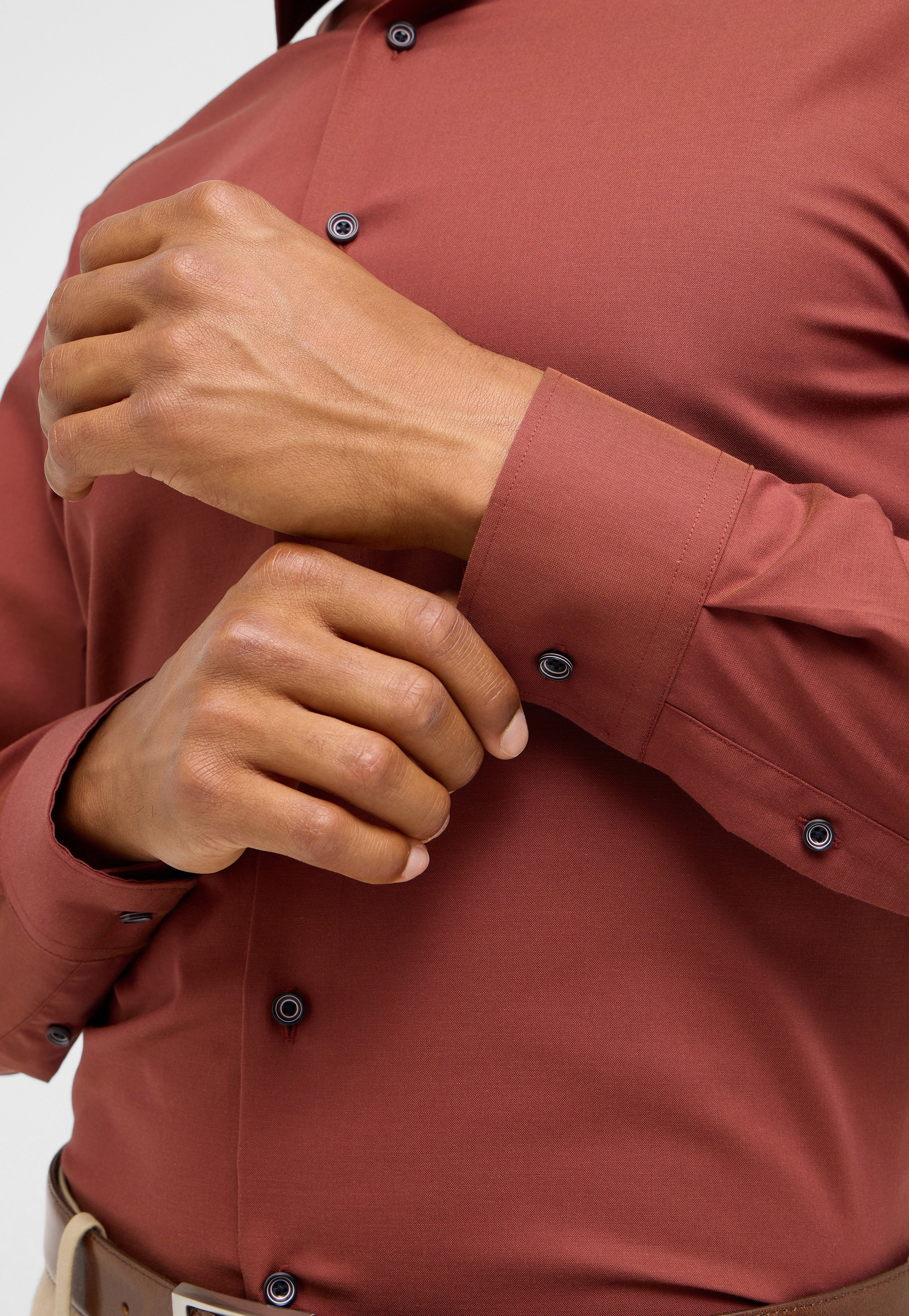 Eterna Langarmhemd »SLIM FIT«, NON IRON (bügelfrei)