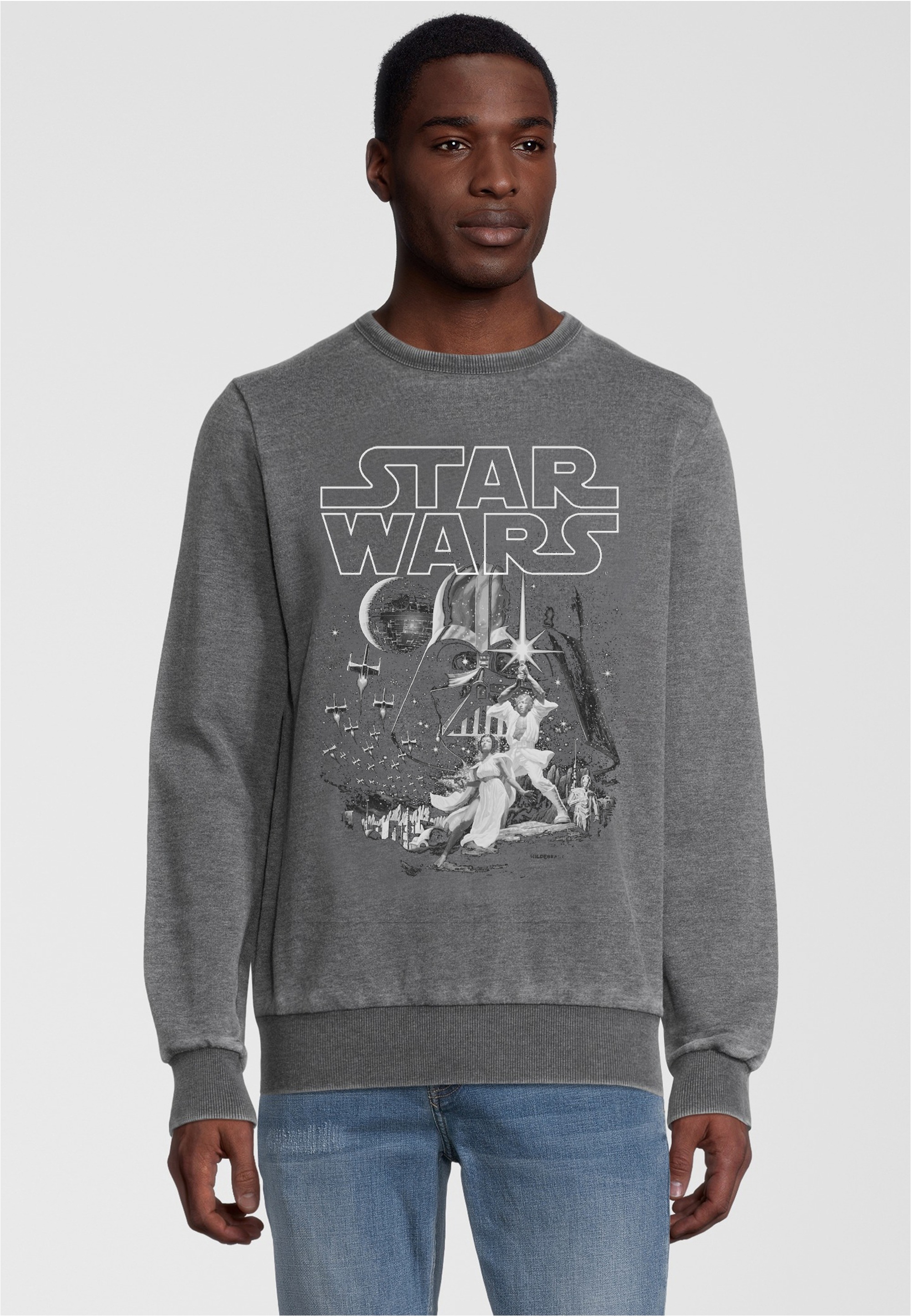 Recovered Sweatshirt "Star Wars Tonal Classic PosterMid", im zeitlosen Desi günstig online kaufen