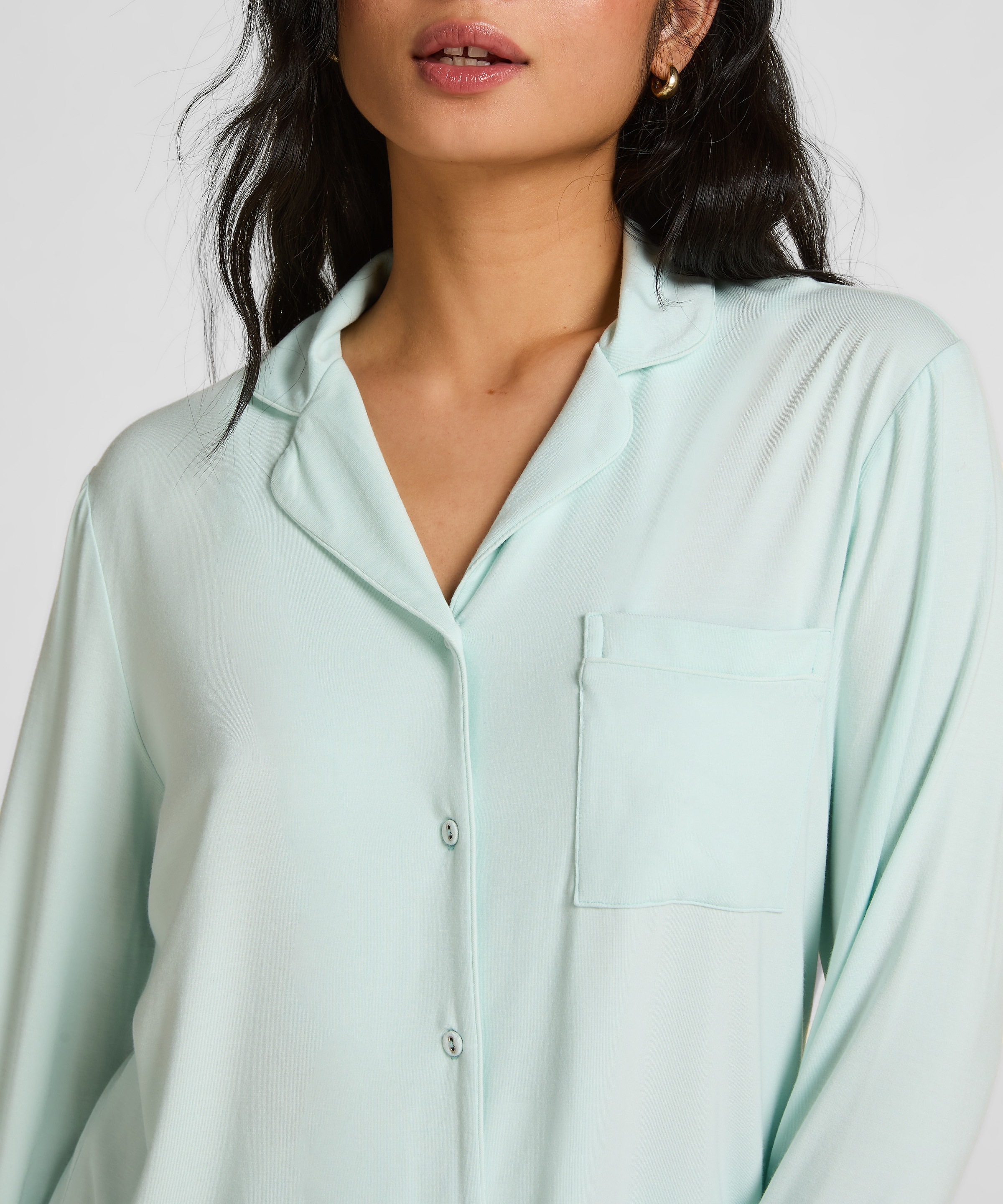 Hunkemöller Pyjama »Langärmelige Jersey-Jacke Essential«