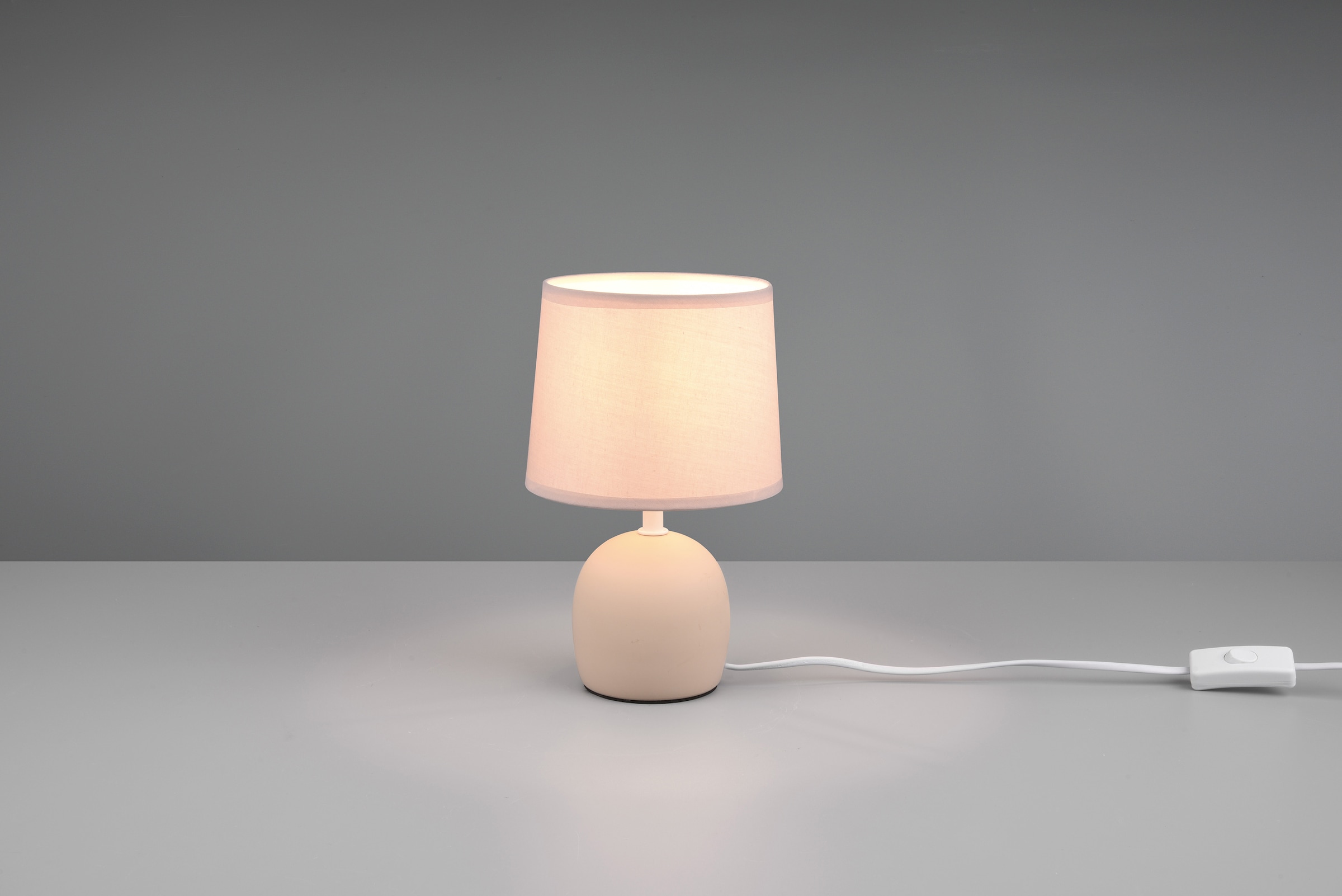 REALITY Leuchten Tischleuchte »MALU«, 1 flammig, Leuchtmittel E14 | ohne Leuchtmittel, E14-Leuchtmittel frei wählbar, Höhe 26 cm, Ø 16cm, mit Schnurschalter