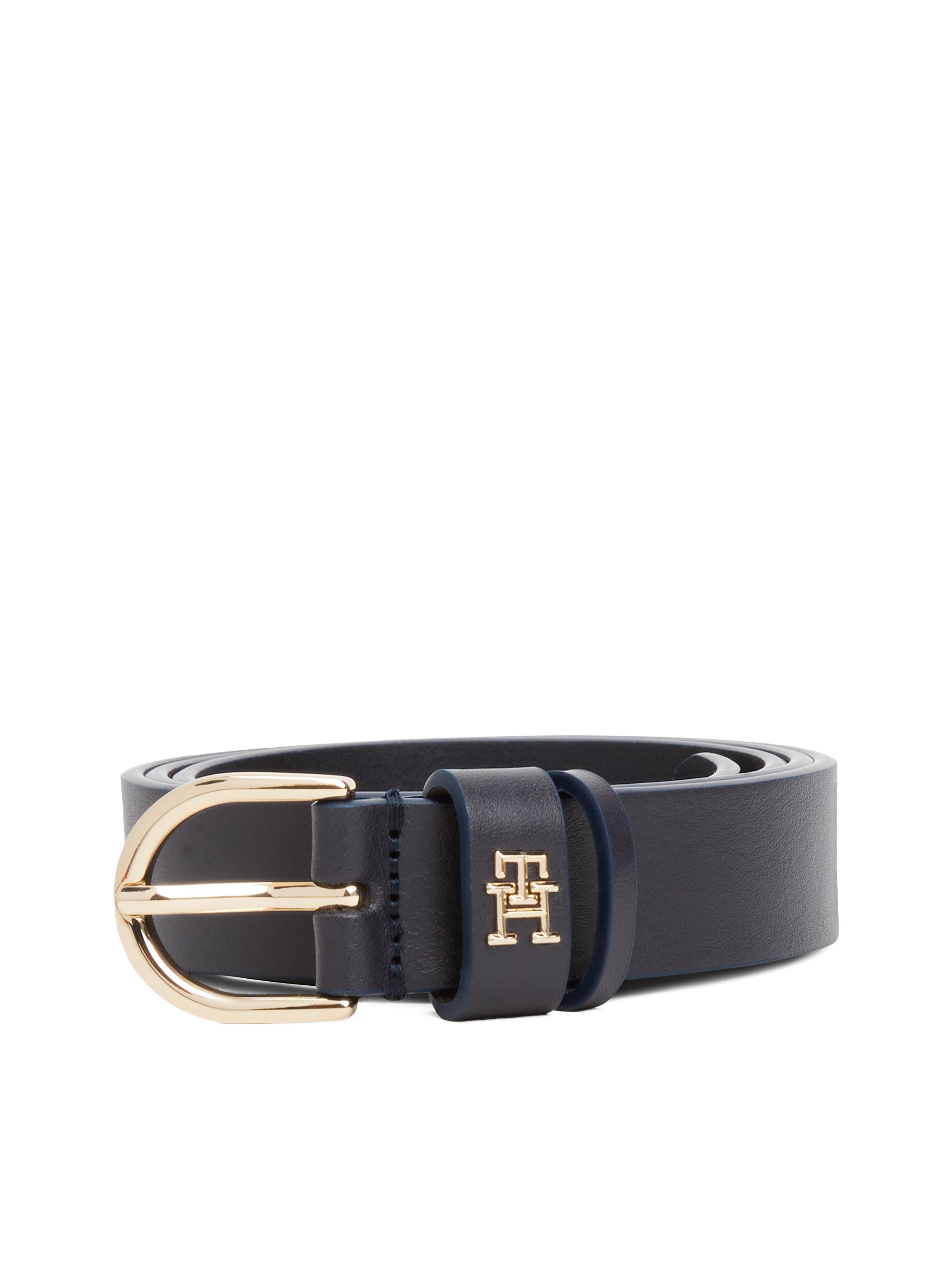 Tommy Hilfiger Ledergürtel "ESSENTIAL EFFORTLESS 2.5 cm breit GOLD" Logoemb günstig online kaufen