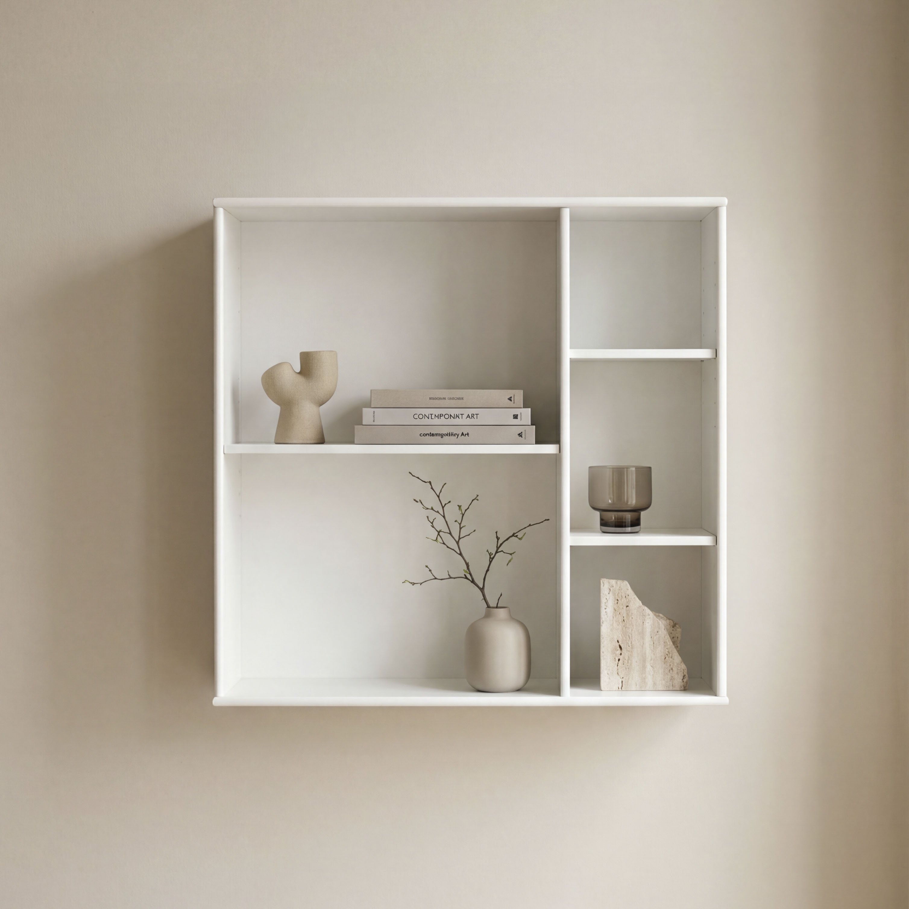 Hammel Furniture Bücherregal "Mistral KUBUS Wandregal – hochwertig & flexibel. langlebig" 1 Stk. tlg. Modernes Designregal – stehend oder hängend – T:32,5 cm