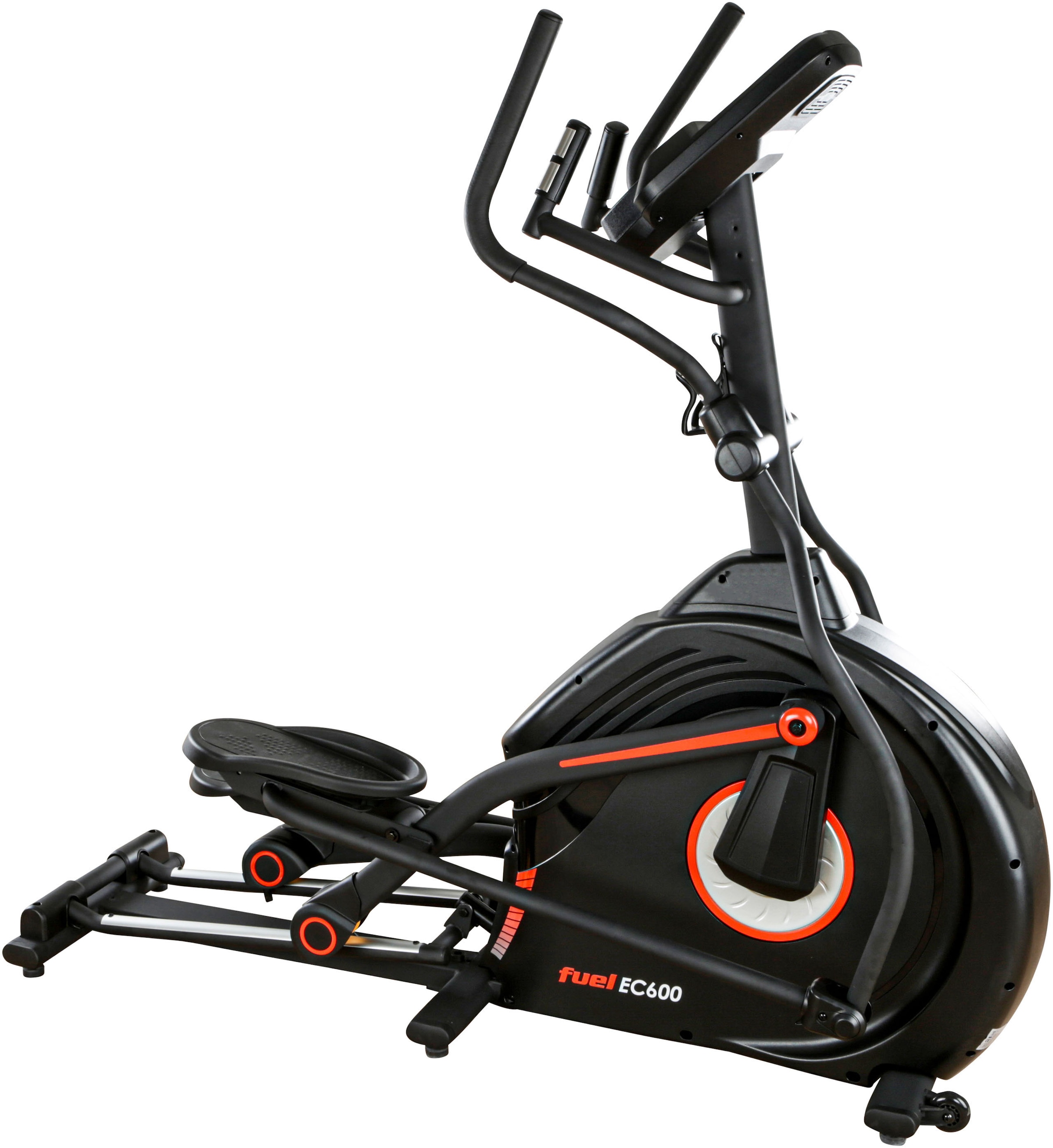 Fuel Fitness Crosstrainer »EC600 Crosstrainer mit Steigung«, 20 Stufen Steigung, 50,8 cm Schrittlänge, Pulsmessung, App‑kompatibel
