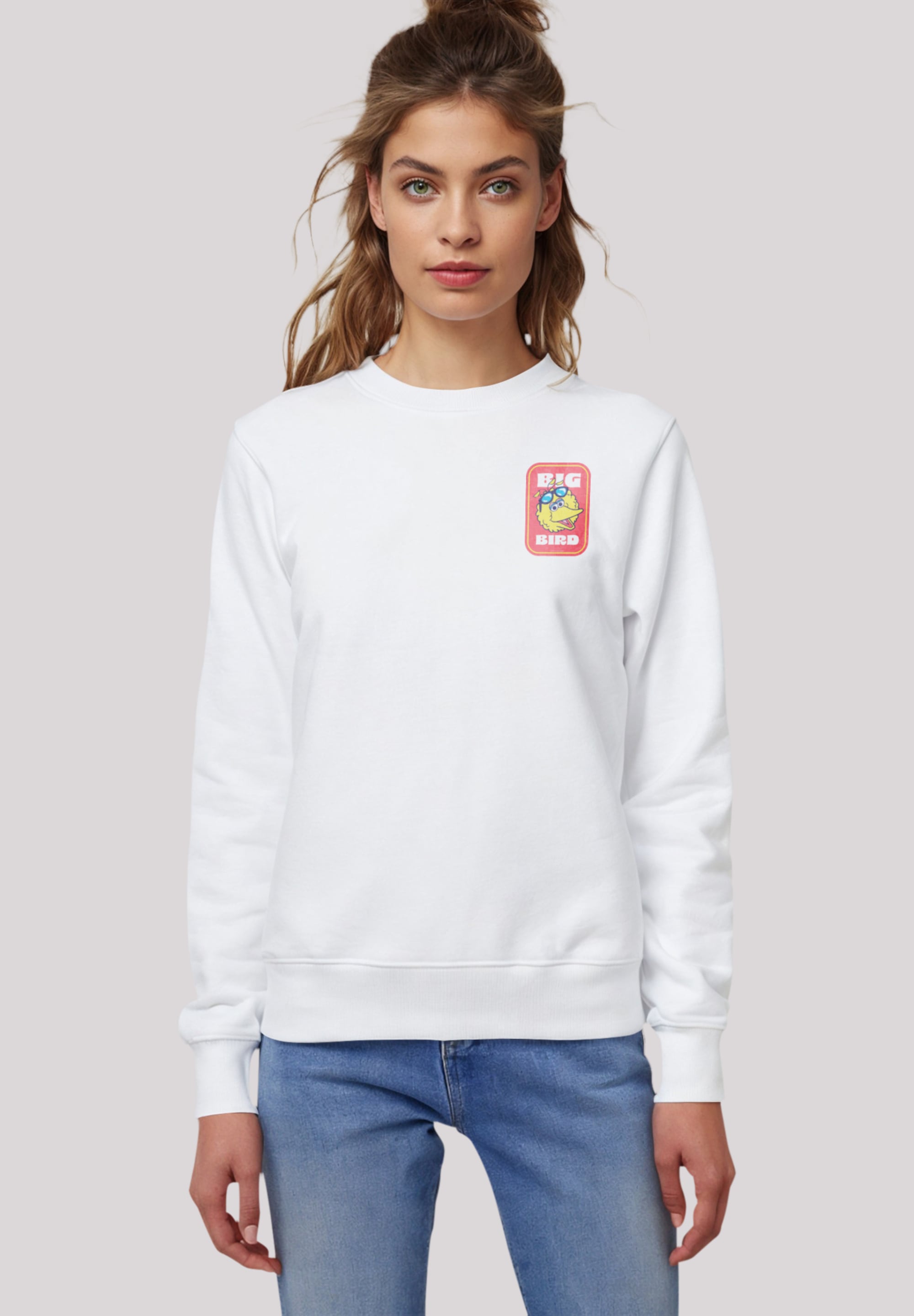 Sweatshirt »Sesamstraße Bilbo Big Bird Sticker«, Premium Qualität,Nostalgie, Fernsehserie