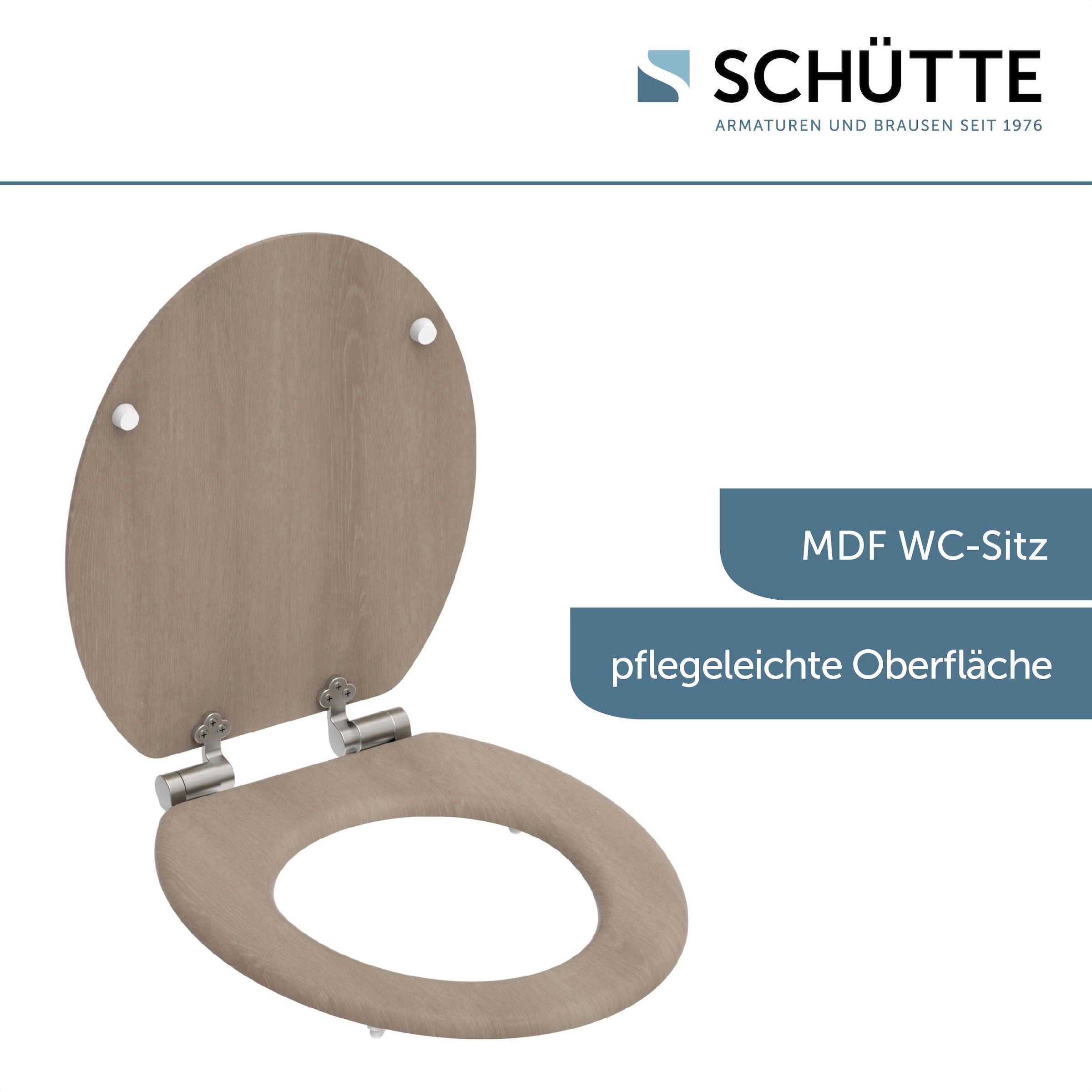 Schütte WC-Sitz »MODERN WOOD«, Toilettendeckel, mit Absenkautomatik