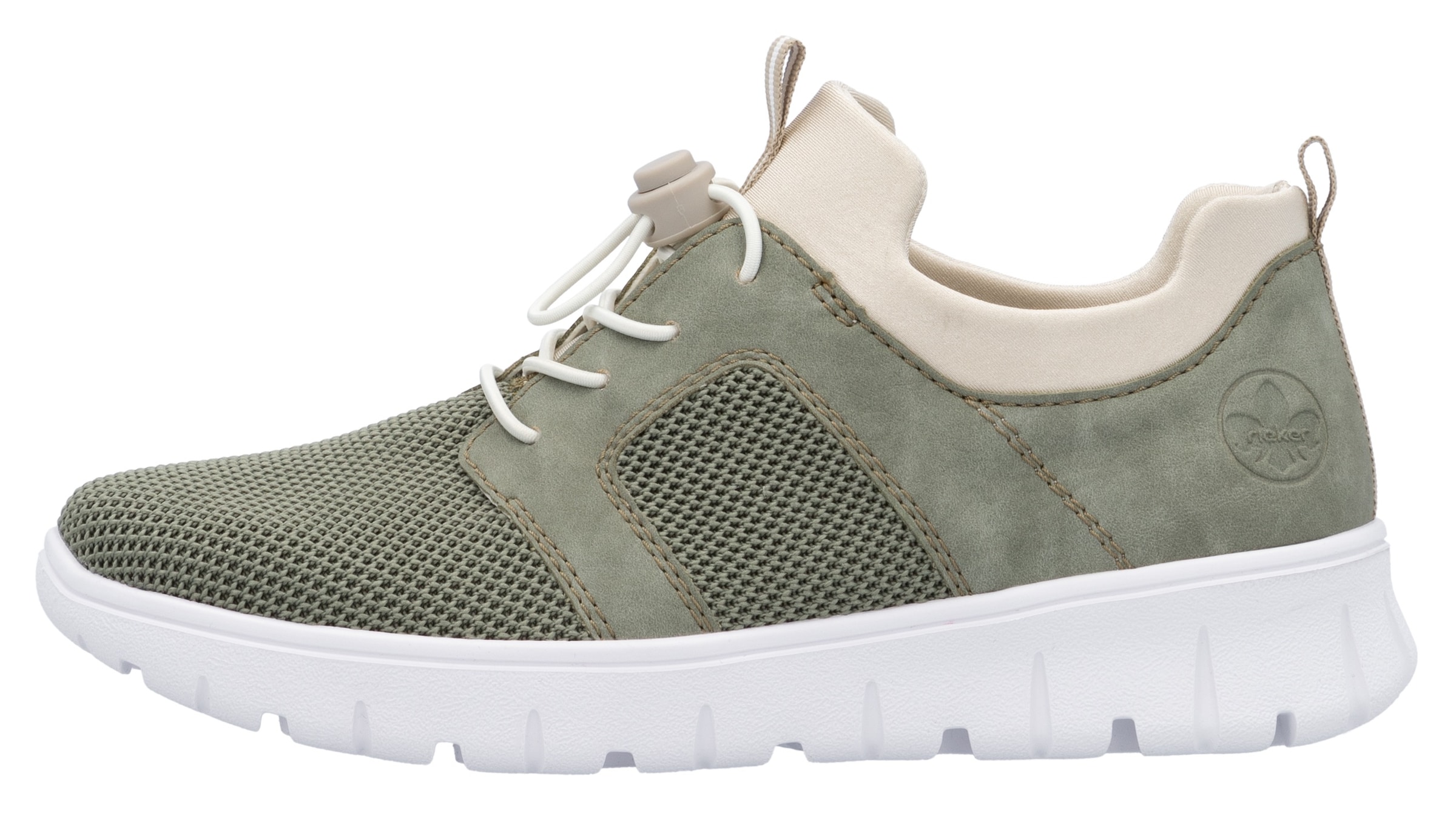 Rieker Slip-On Sneaker, Halbschuh, Freizeitsneaker, Schlupfschuh mit Anziehlaschen