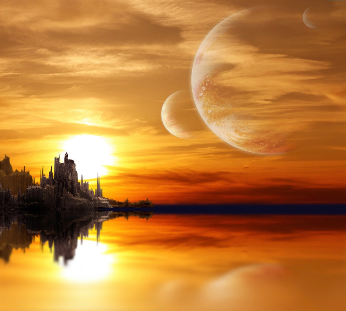 Papermoon "Fantasie Landschaft"