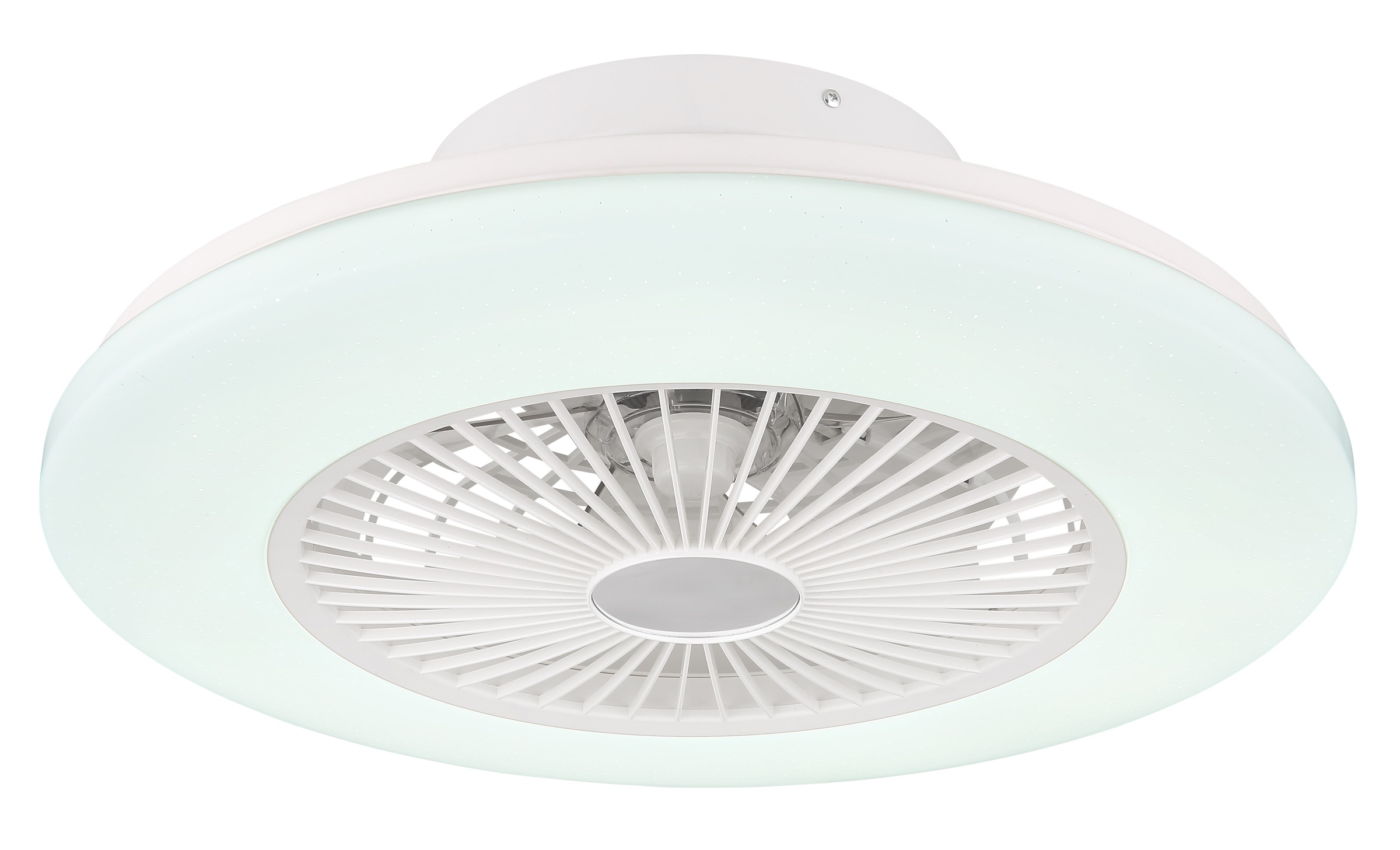 GLOBO LIGHTING Deckenleuchte »TRAVO« LED-Modul 1 Stk. Ventilator/ Küche / Wohnbereich / Schlafzimmer /schwarz / Flügel innen