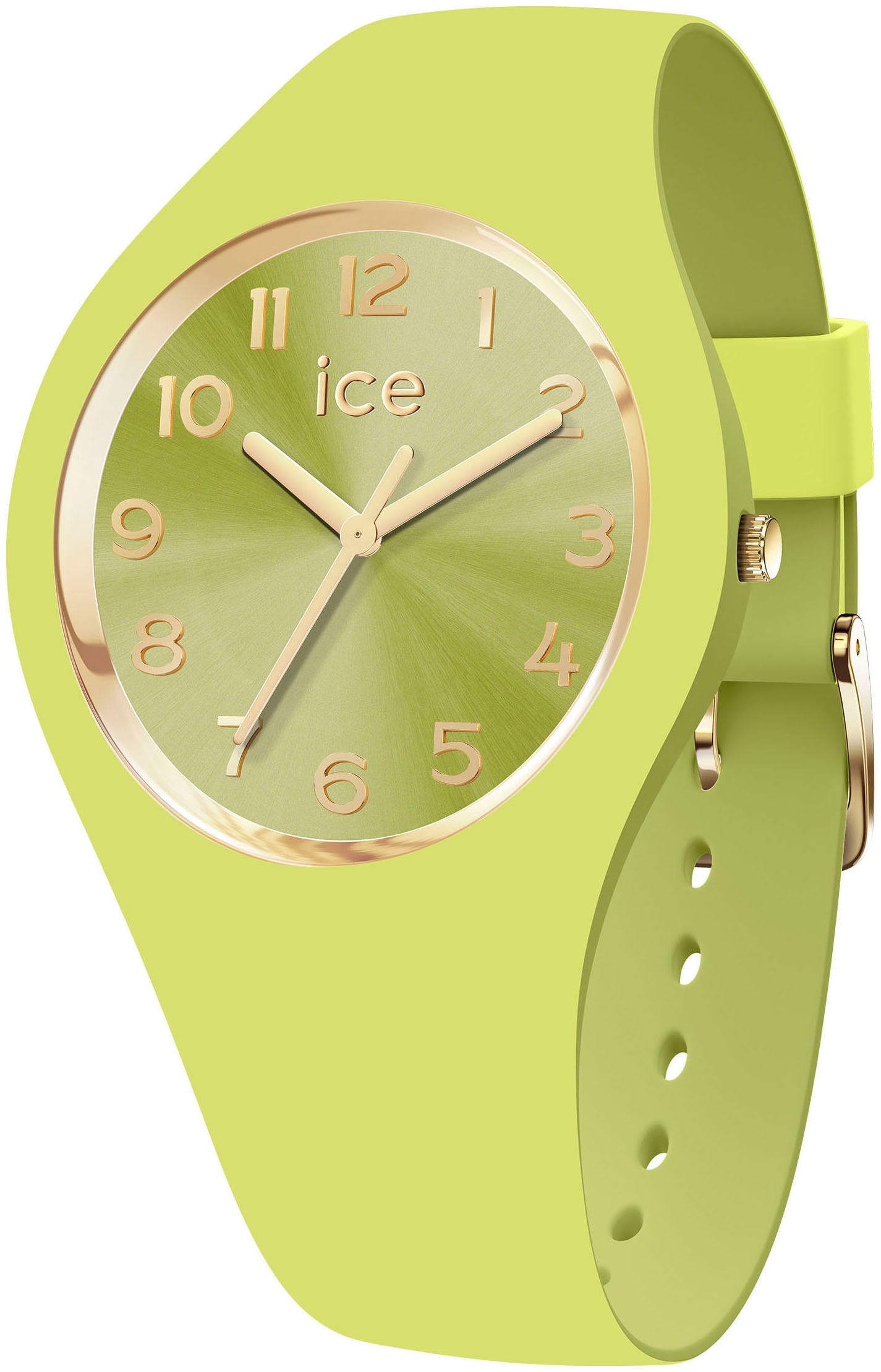 Quarzuhr »ICE duo chic - Small+ - 3H«, Armbanduhr, Damenuhr, Silikonarmband, analog