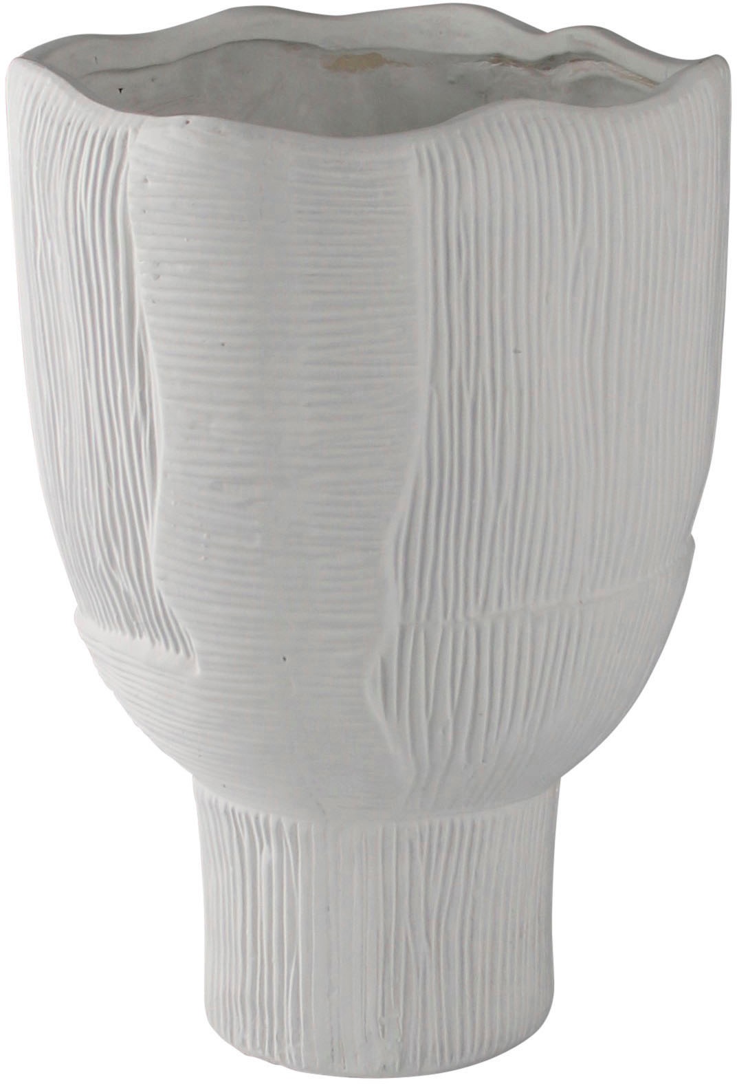 AM Design Dekovase "Blüte, Tischvase aus Keramik, Höhe ca. 35 cm", (1 St.), Keramikvase, Dekoobjekt, Blumenvase