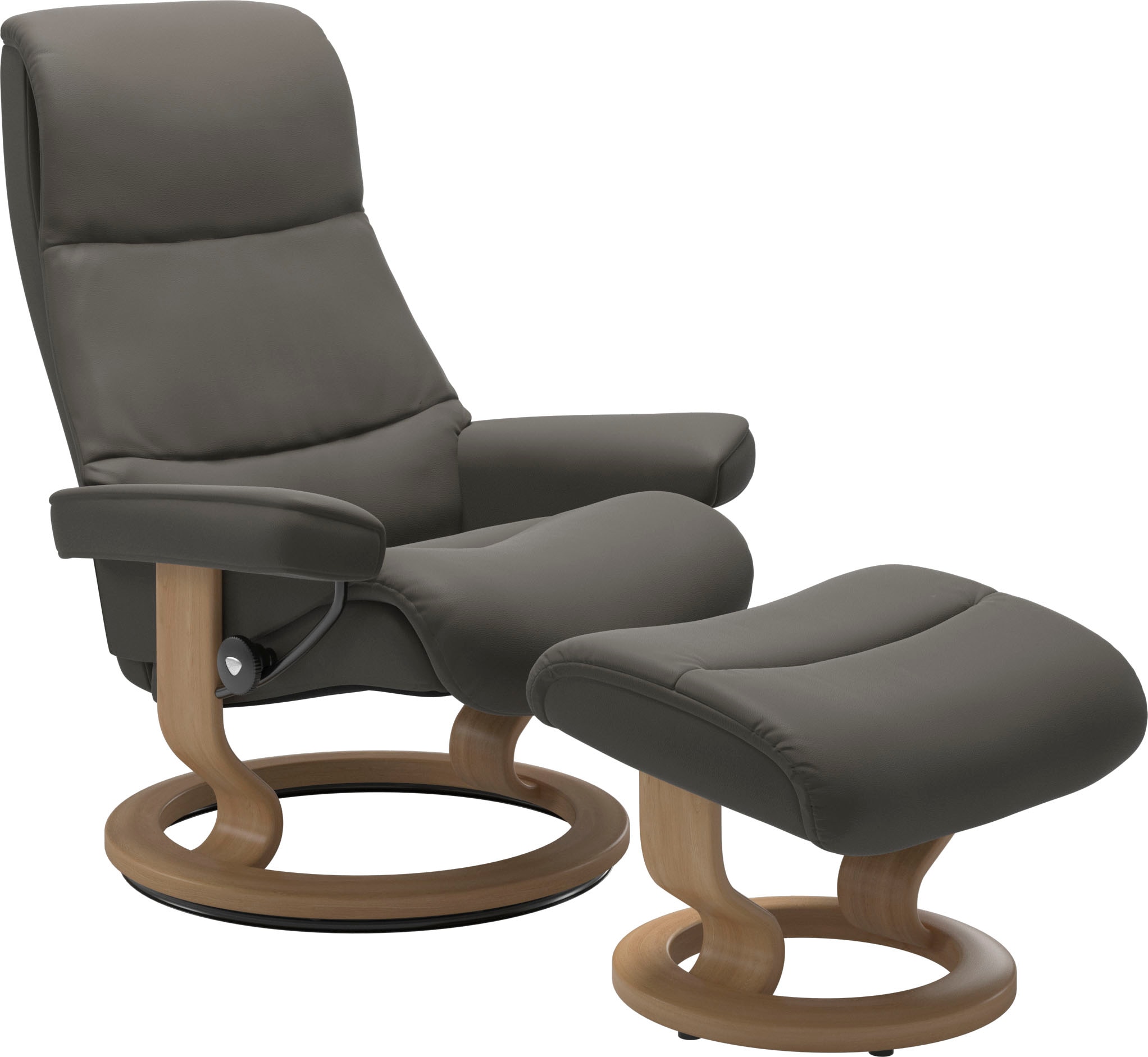 Stressless Relaxsessel "View" Set, Relaxsessel mit Hocker, mit Classic Base günstig online kaufen