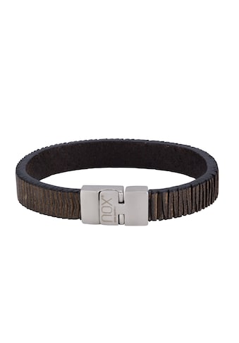 NOX Armband »Leder schwarz Edelstahl« kaufen