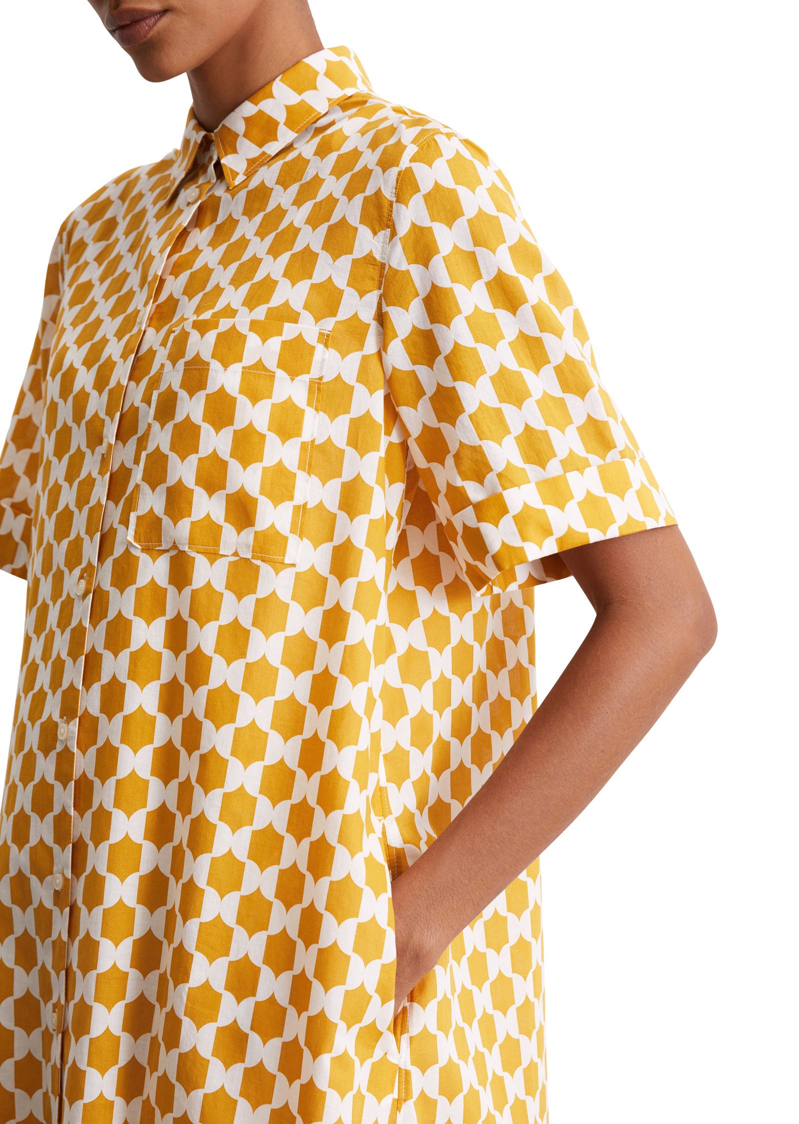 Marc O'Polo Hemdblusenkleid »aus leichtem Baumwoll-Voile«