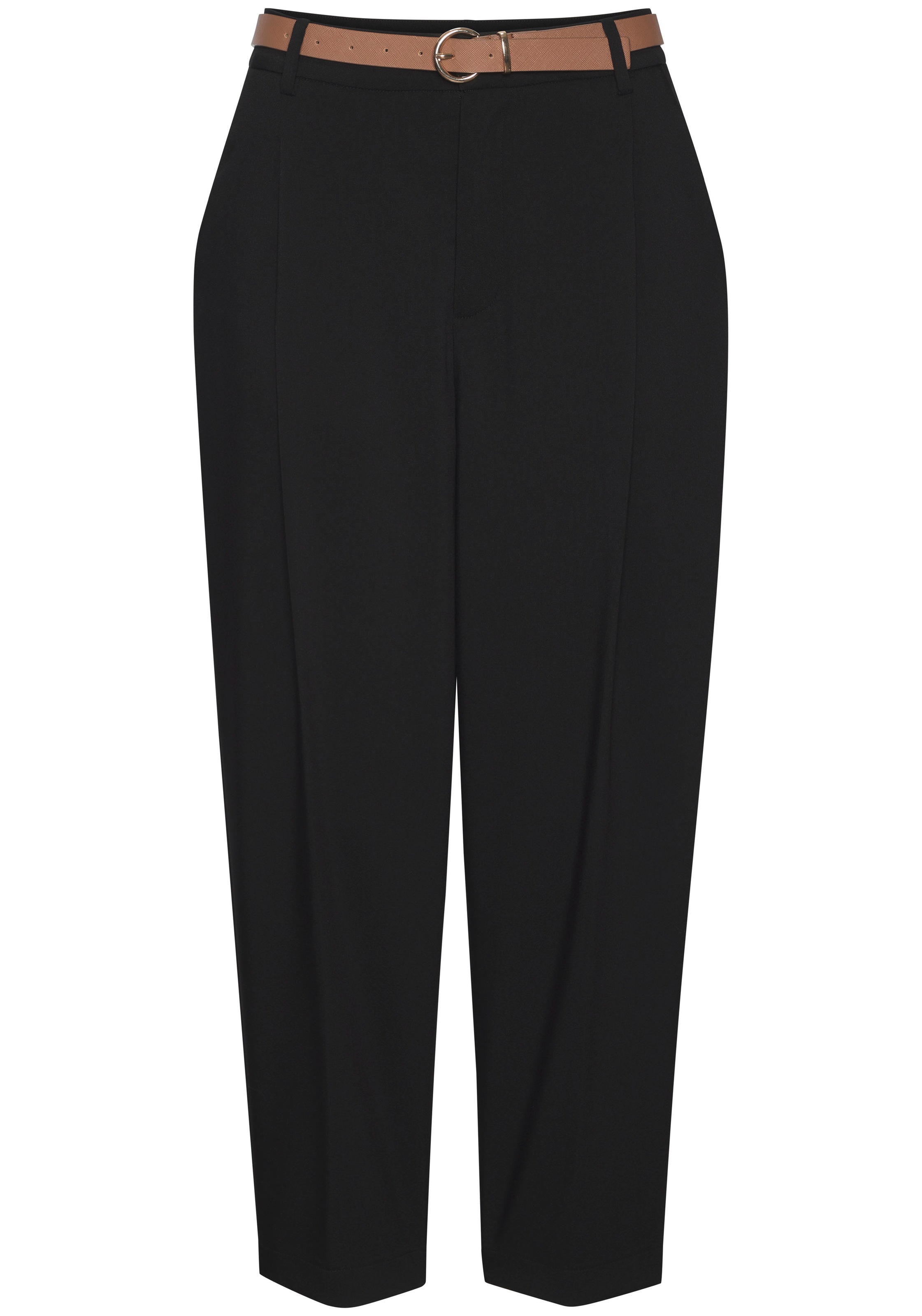 LASCANA Bundfaltenhose mit Gürtel, in modischer Barrel-Form günstig online kaufen