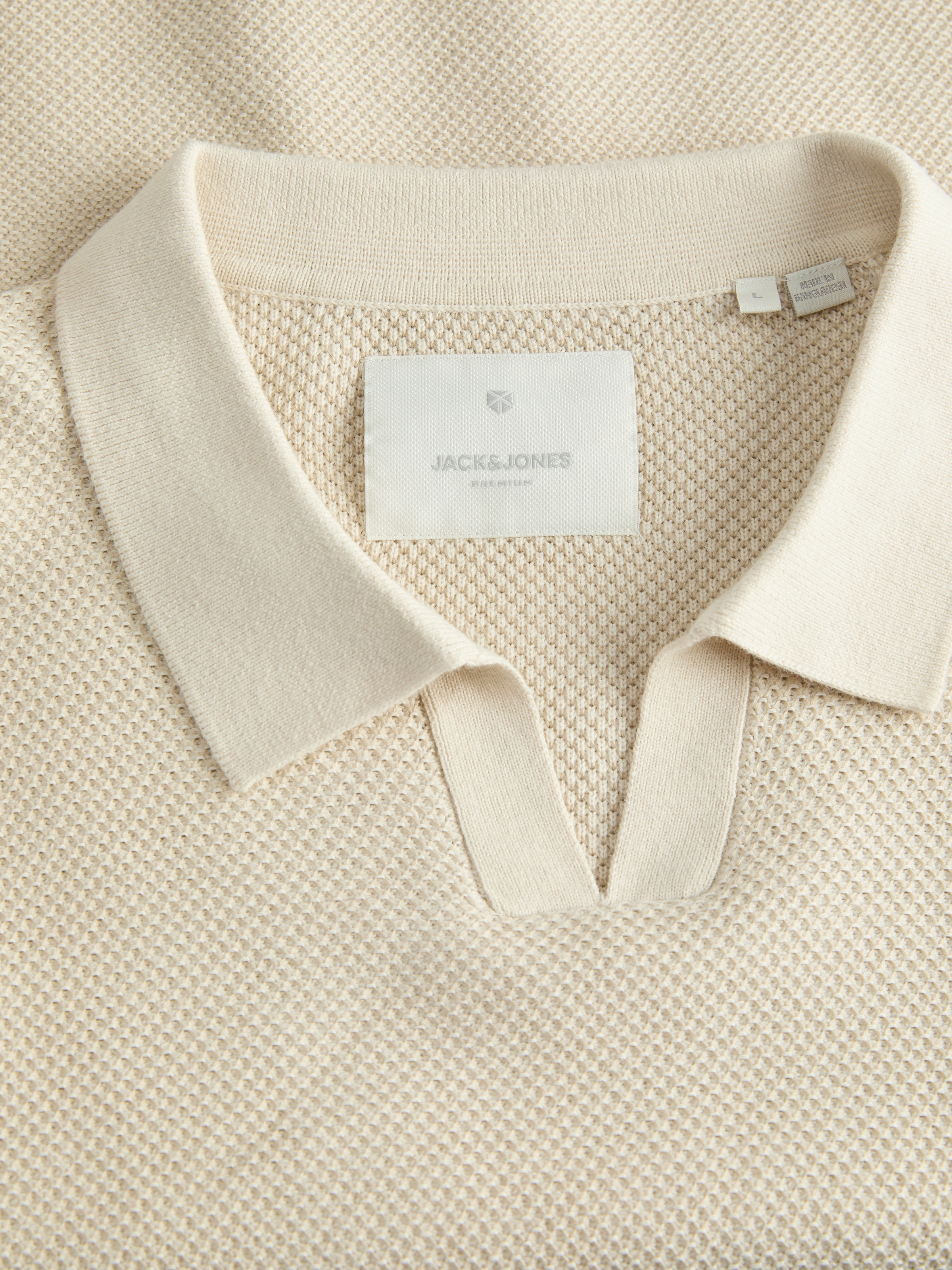 Jack & Jones Polokragenpullover »JPRBLAEASTON KNIT SPLIT NECK LS SN«