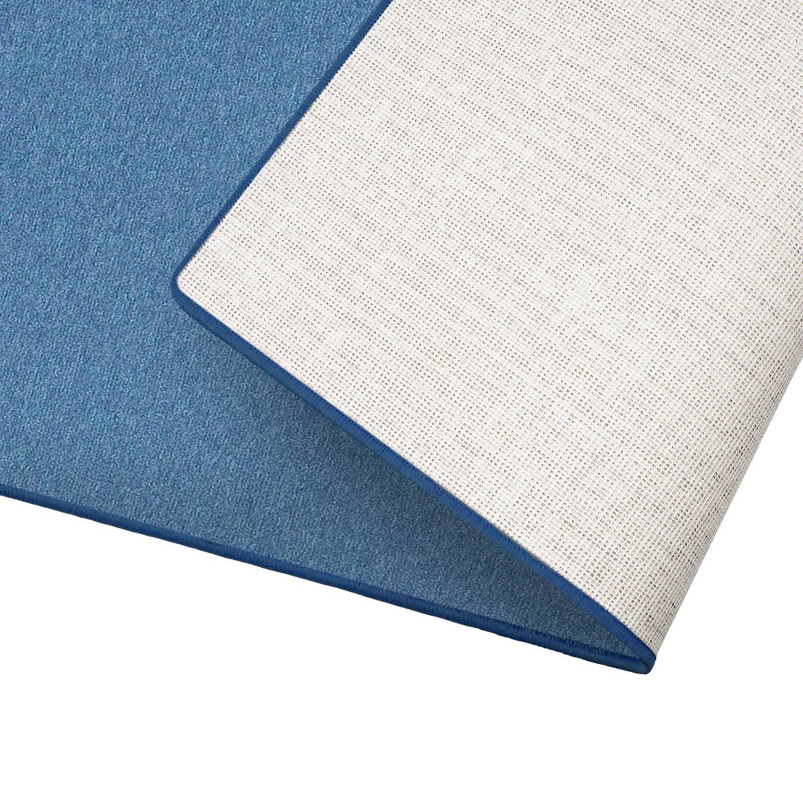Teppich OTTO HOME "Blackburn", blau (hellblau), B:80cm H:4mm L:400cm, Kunstfaser, Teppiche, Teppich 2
