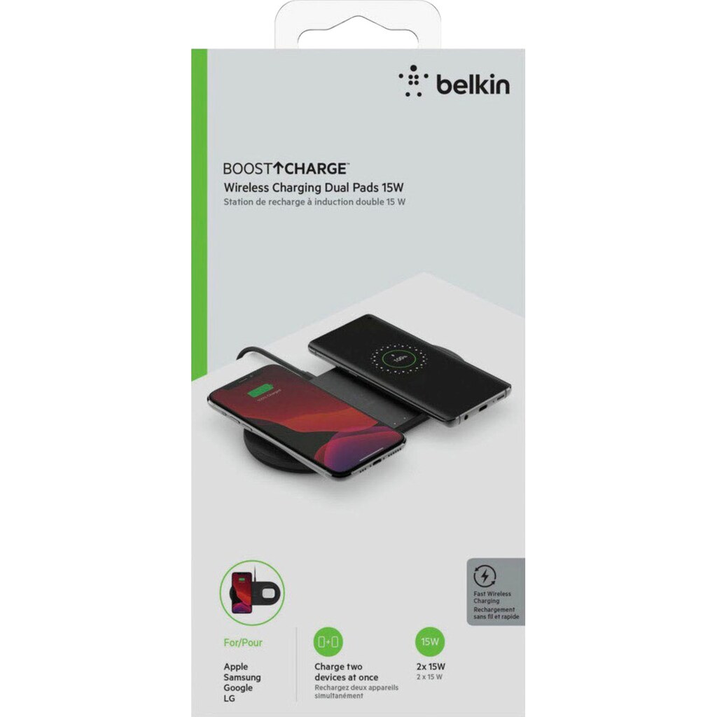 Belkin Wireless Charger »Dual Pad 2x 15W«