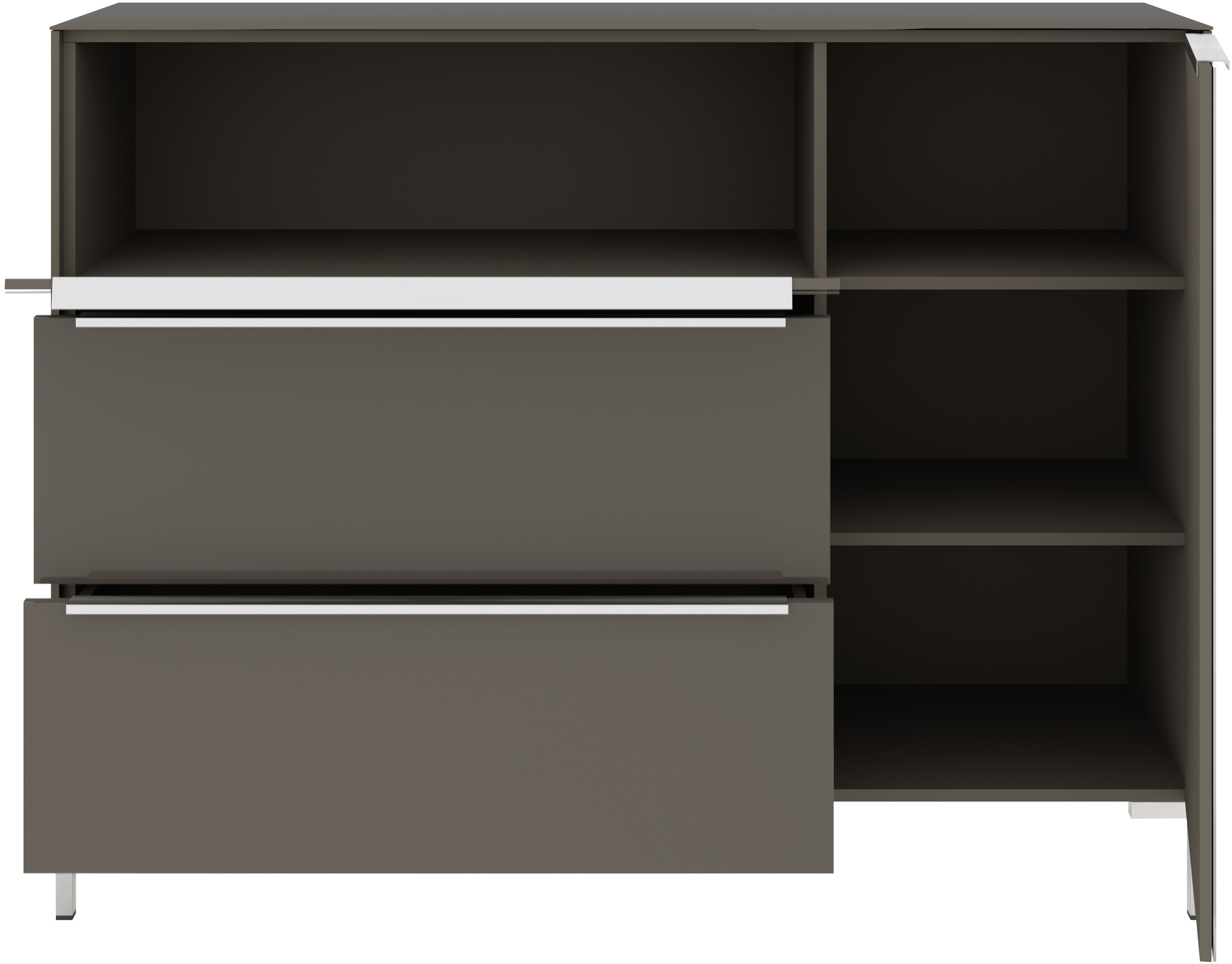 set one by Musterring Sideboard »Reno« 1 Stk. tlg. Mit Winkelfuß in diversen Farben, 108 cm Höhe & Farbauswahl