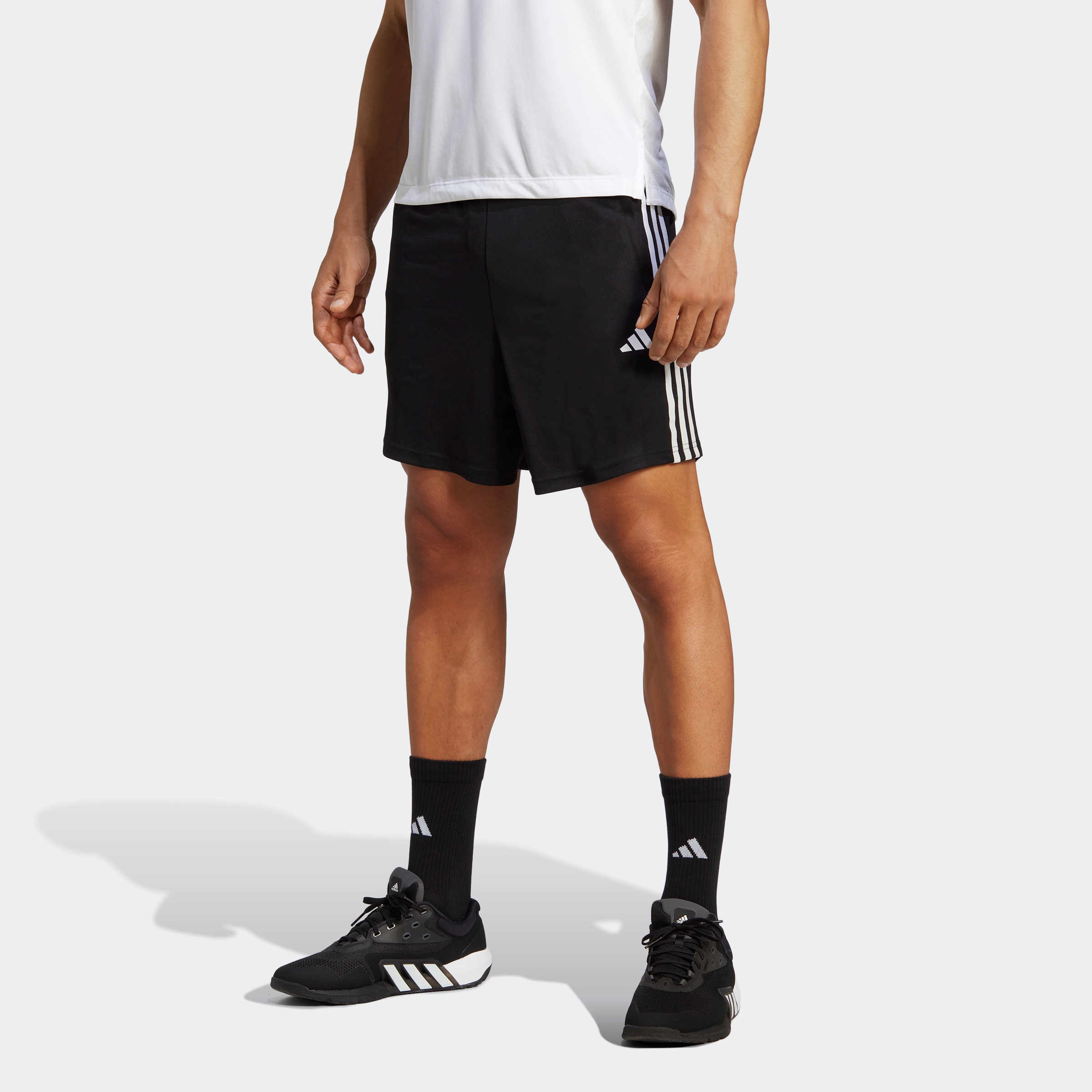»TRAIN BAUR ESSENTIALS Shorts tlg.) ▷ | PIQUÉ (1 für adidas TRAININGSSHORTS«, 3STREIFEN Performance