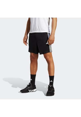 Shorts »TRAIN ESSENTIALS PIQUÉ 3STREIFEN TRAININGSSHORTS«, (1 tlg.)