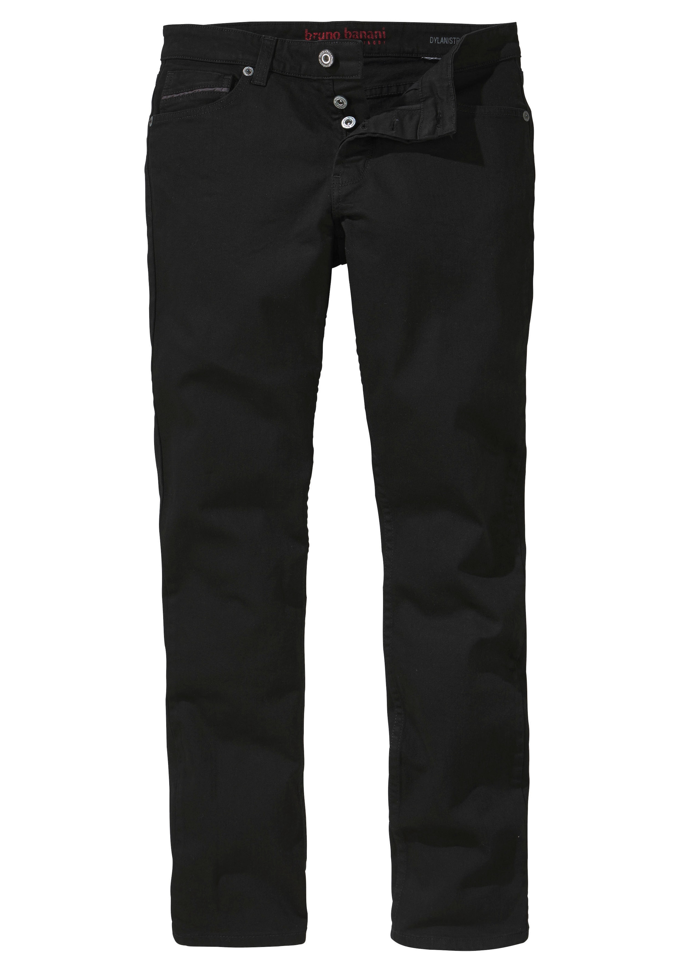 Bruno Banani Straight-Jeans »Dylan«, gerade Beinform, Used-Waschung, niedrige Leibhöhe