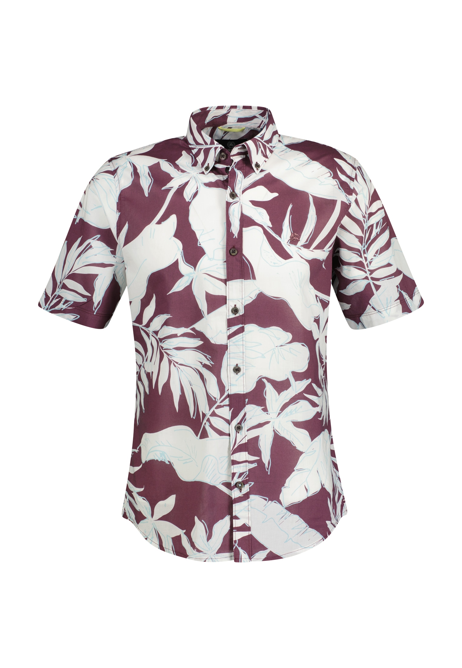 LERROS Kurzarmhemd »LERROS Halbarmhemd mit floralem Print«