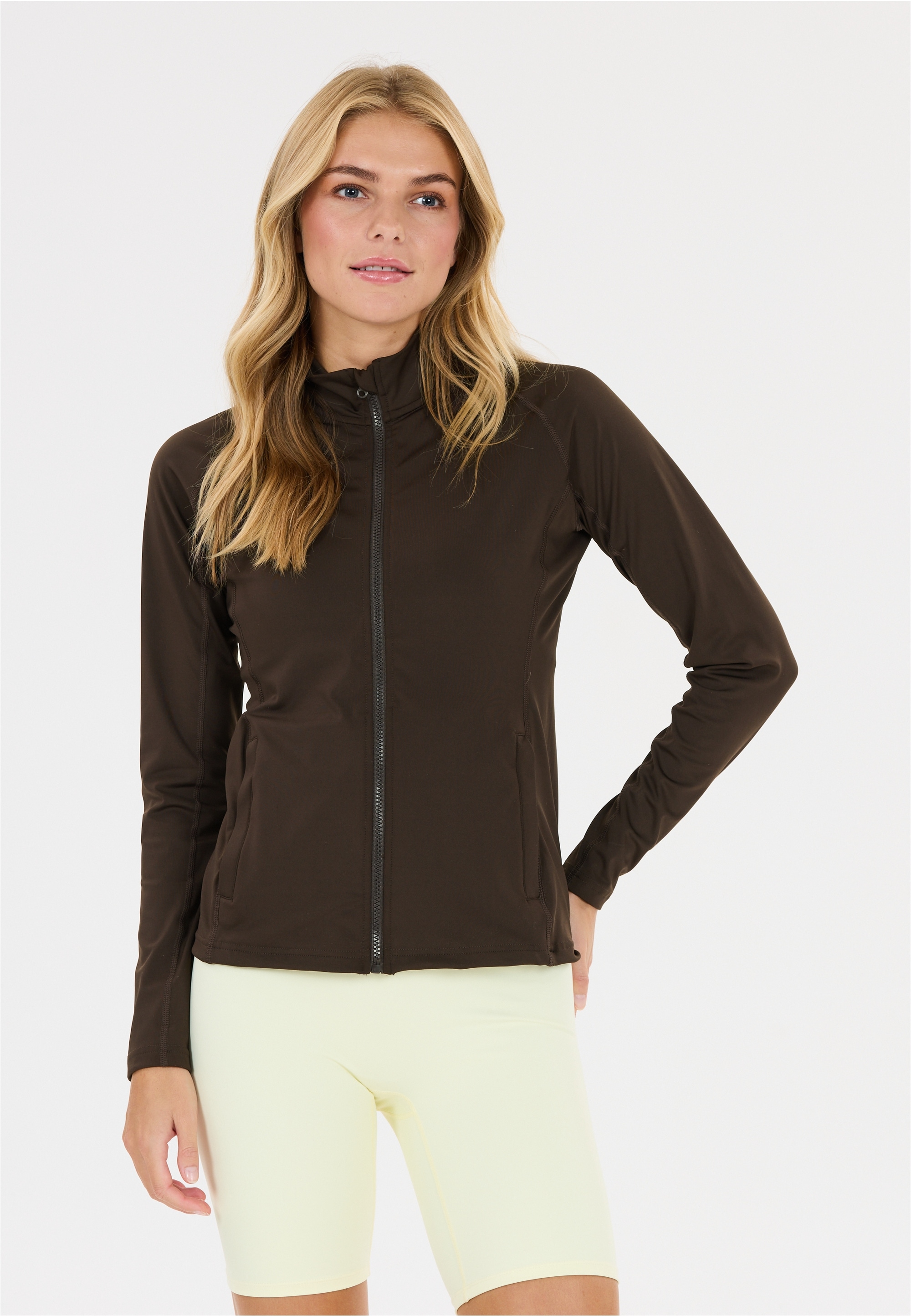 ATHLECIA Outdoorjacke "Krosa" mit Vollreißverschluss und Flatlock-Nähten