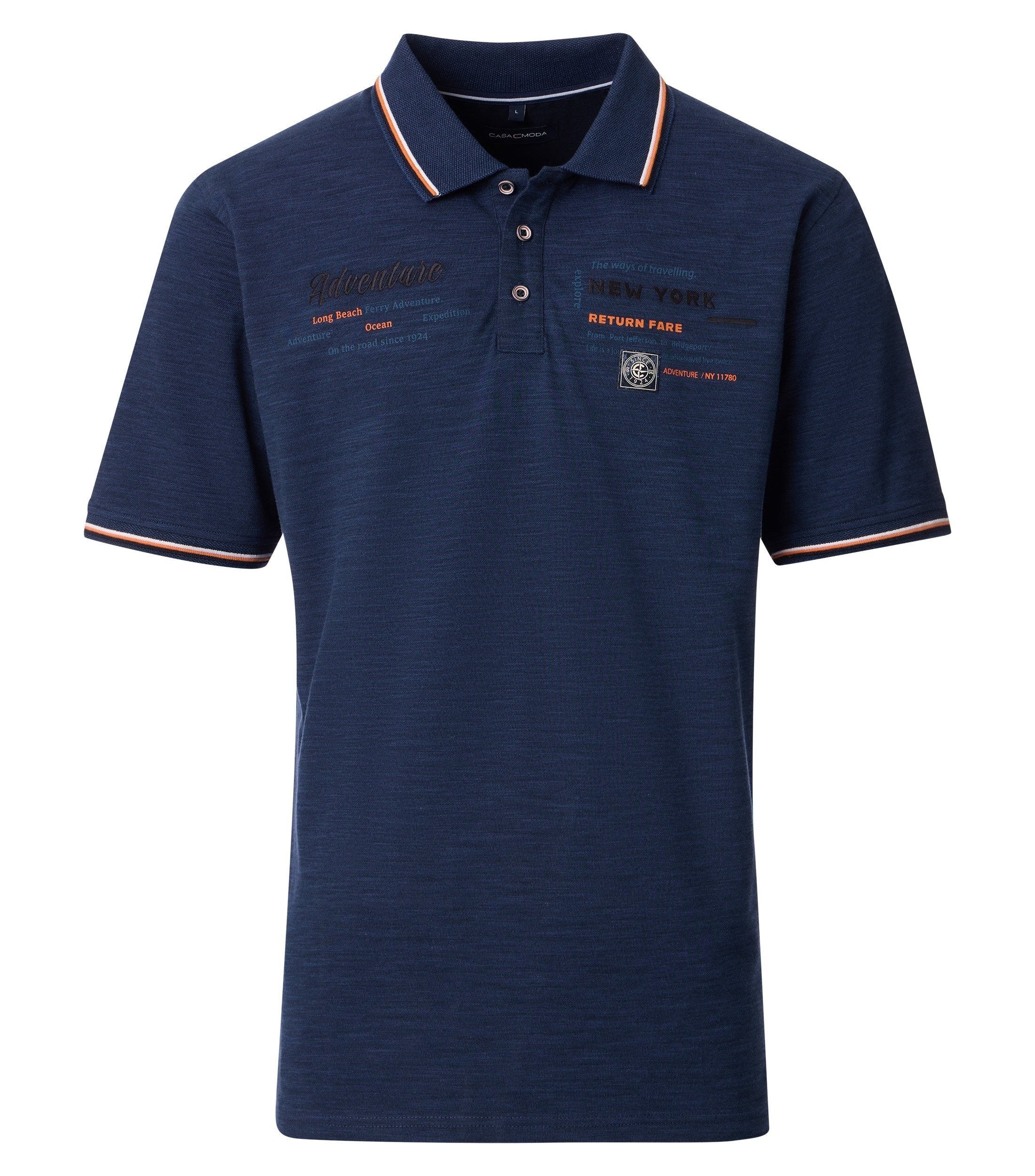 CASAMODA Poloshirt "CASAMODA Polo-Shirt Print" günstig online kaufen