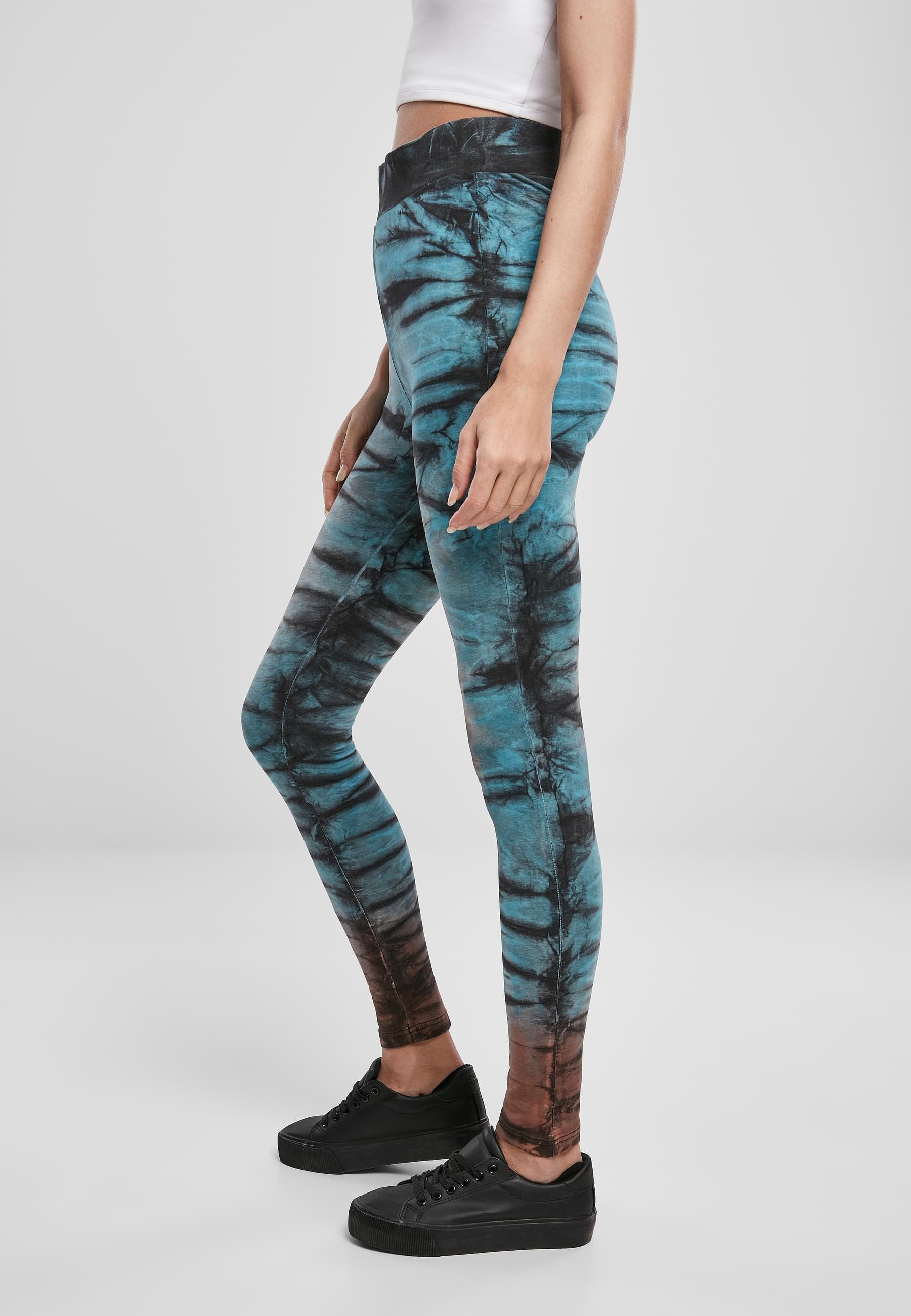 URBAN CLASSICS Leggings »Urban Classics Damen Ladies Cotton Tie Dye High Waist Leggings«, (1 tlg.)